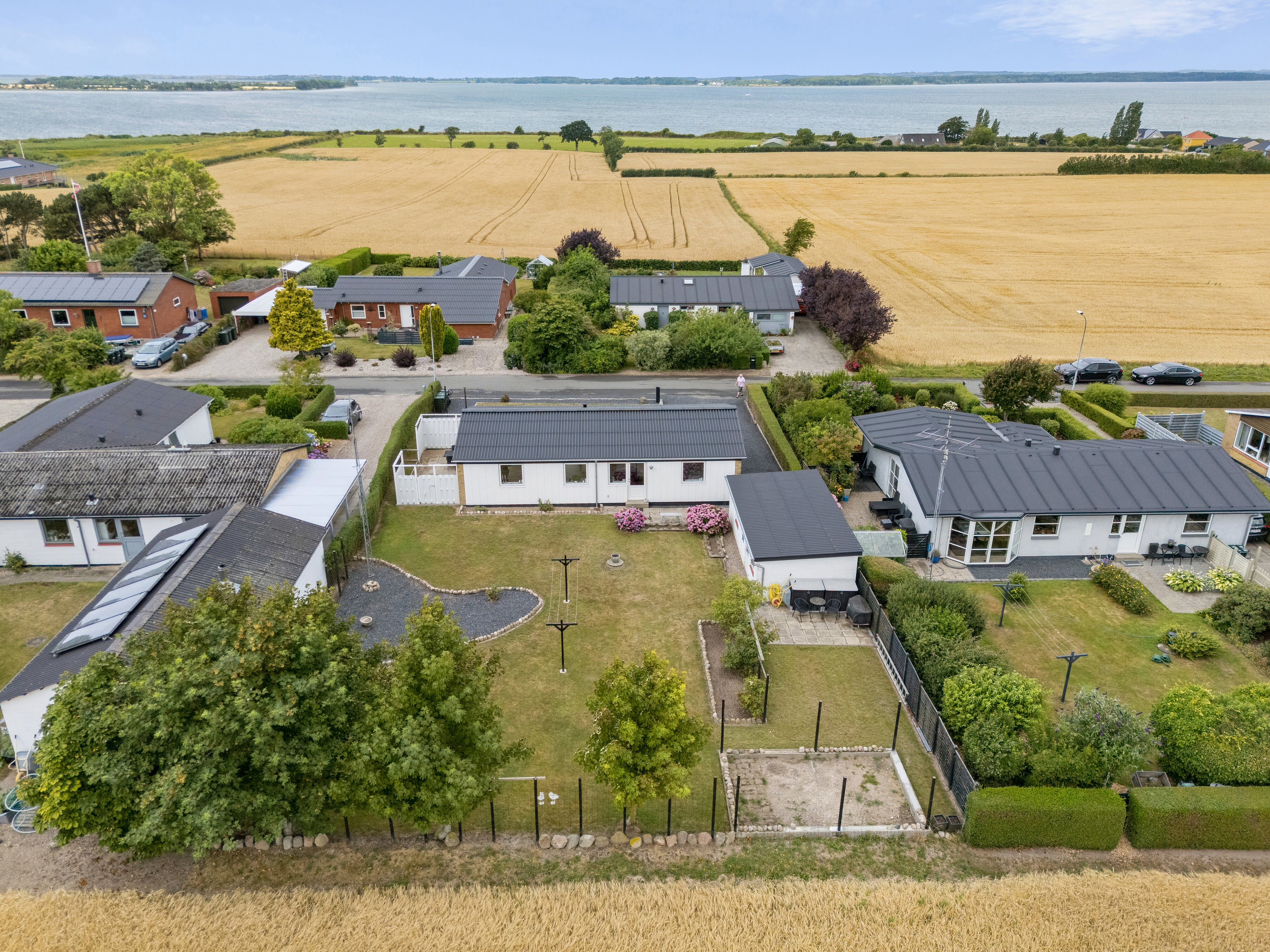 Fremhævet luftfoto billede i fuldskærmstilstand. Billede af Peløkkevej 84, Peløkke, 5900 Rudkøbing