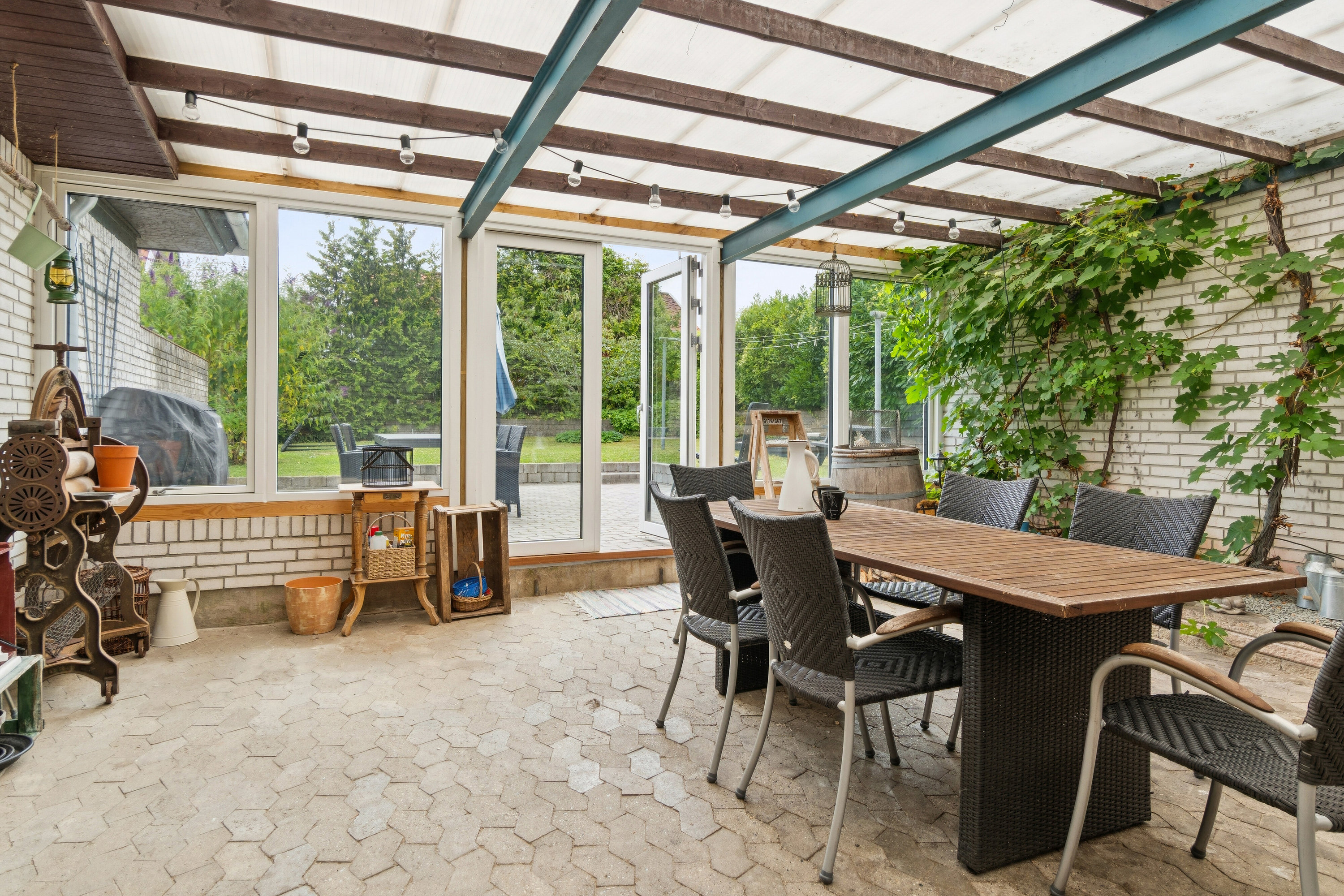 Fremhævet overdækket terrasse billede i fuldskærmstilstand. Billede af Wesselsvej 70, 4700 Næstved