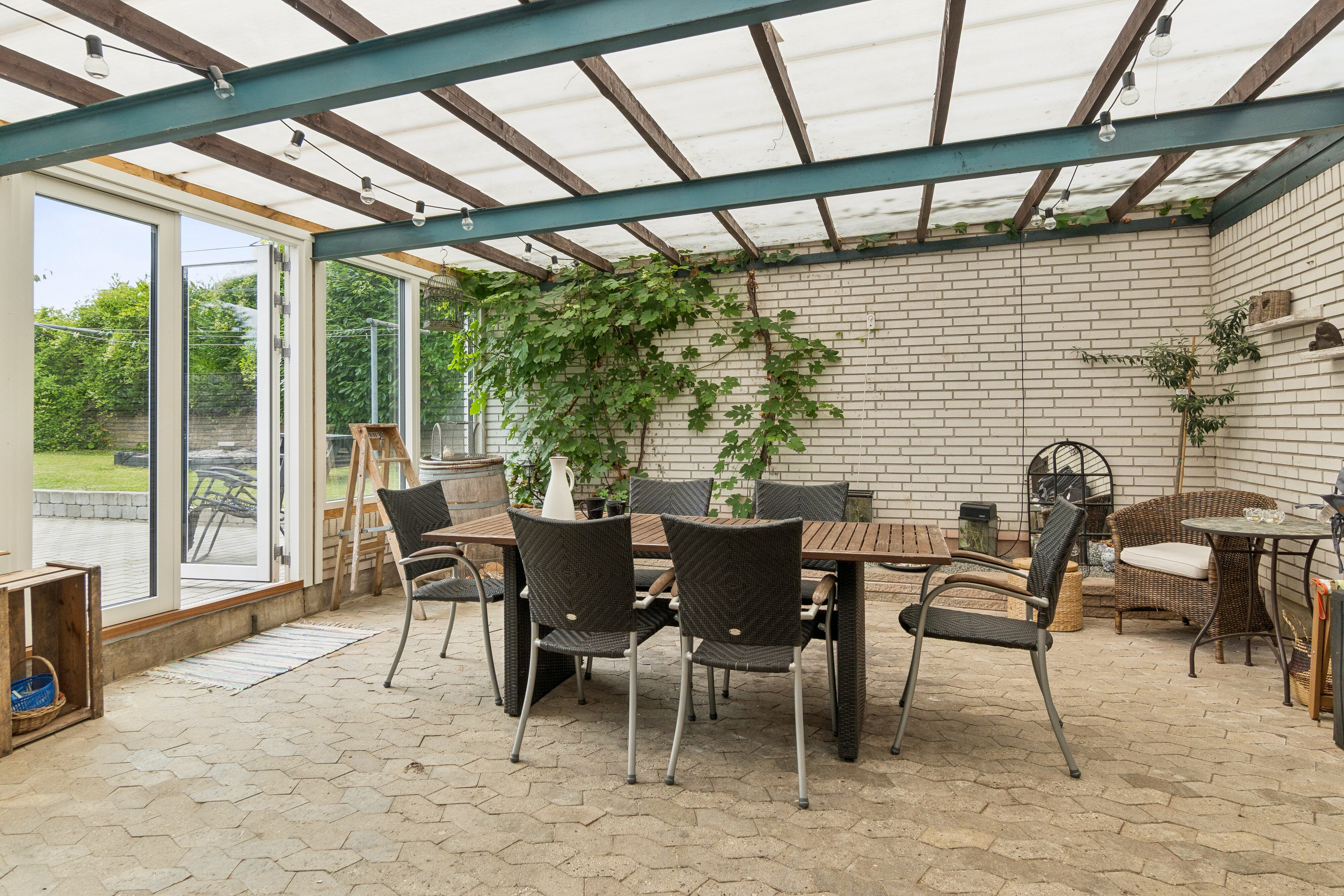 Fremhævet overdækket terrasse billede i fuldskærmstilstand. Billede af Wesselsvej 70, 4700 Næstved