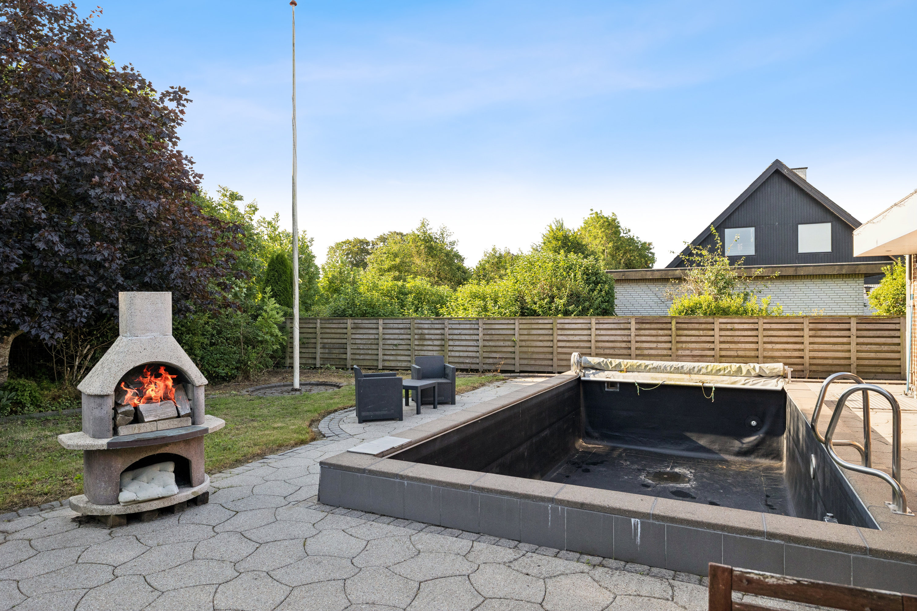 Fremhævet terrasse billede i fuldskærmstilstand. Billede af Stenildvænget 5, Stenild, 9500 Hobro