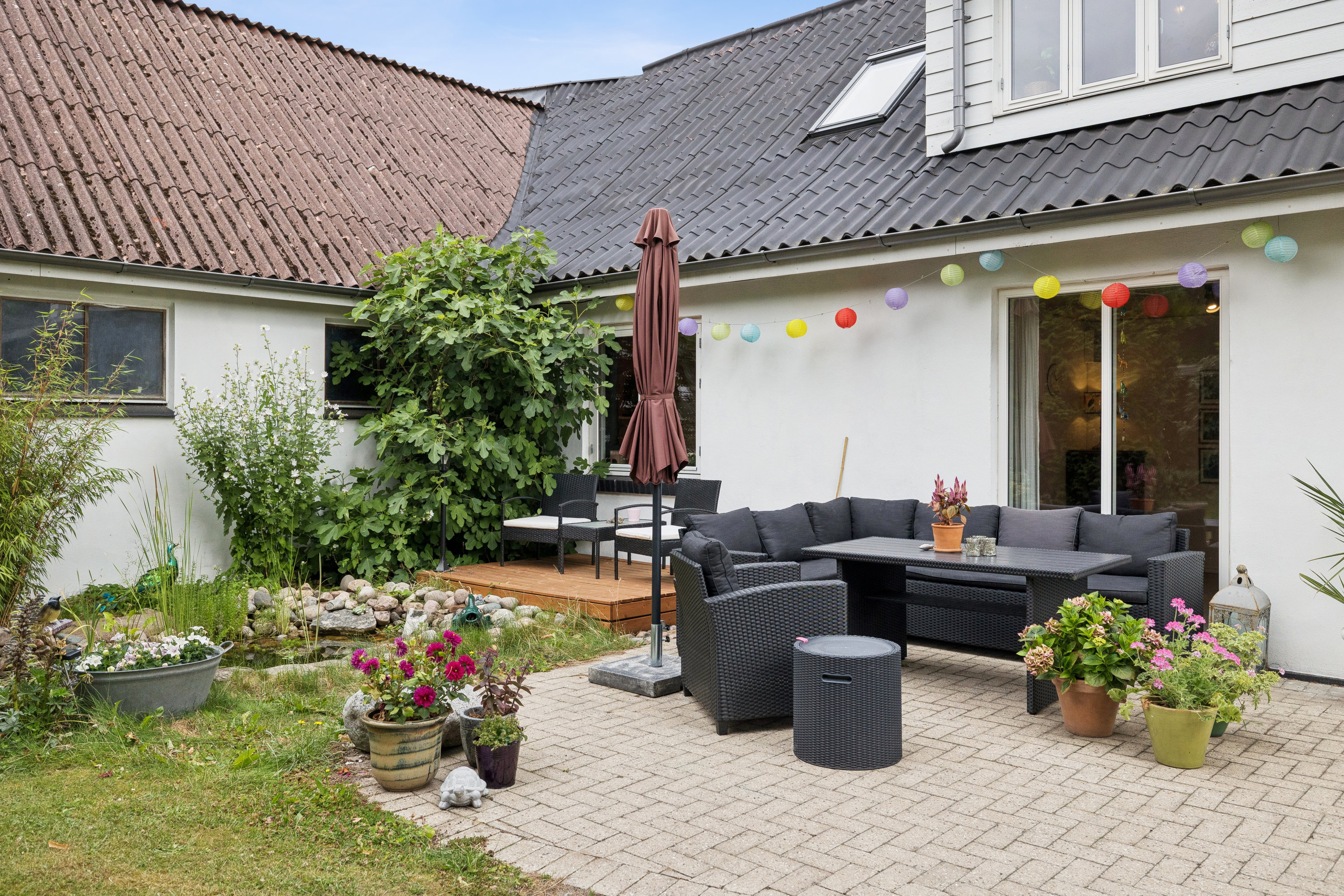 Fremhævet terrasse billede i fuldskærmstilstand. Billede af Vellinggårdsvej 14, 8970 Havndal