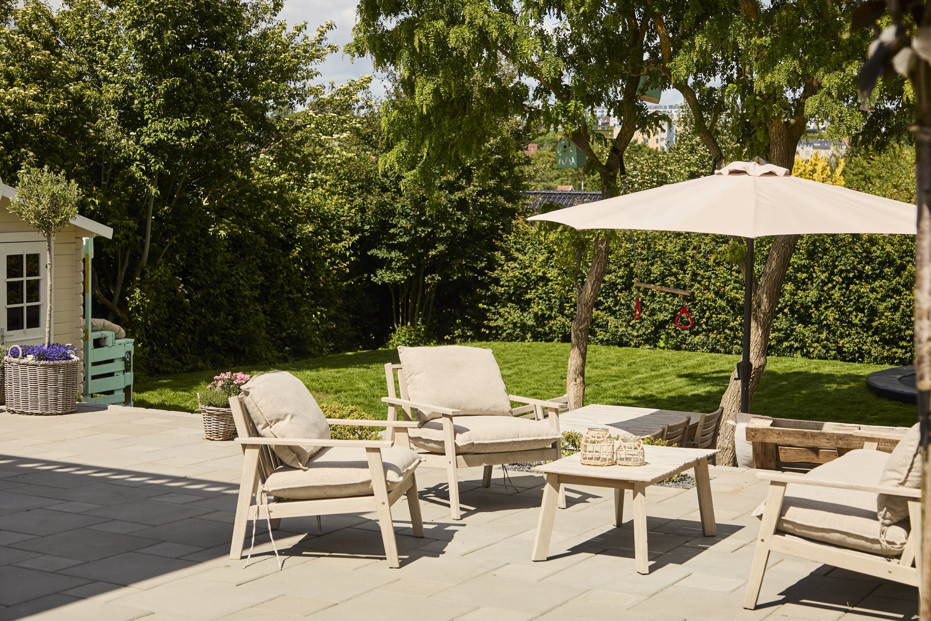 Fremhævet terrasse billede i fuldskærmstilstand. Billede af Villavej 32, 8660 Skanderborg