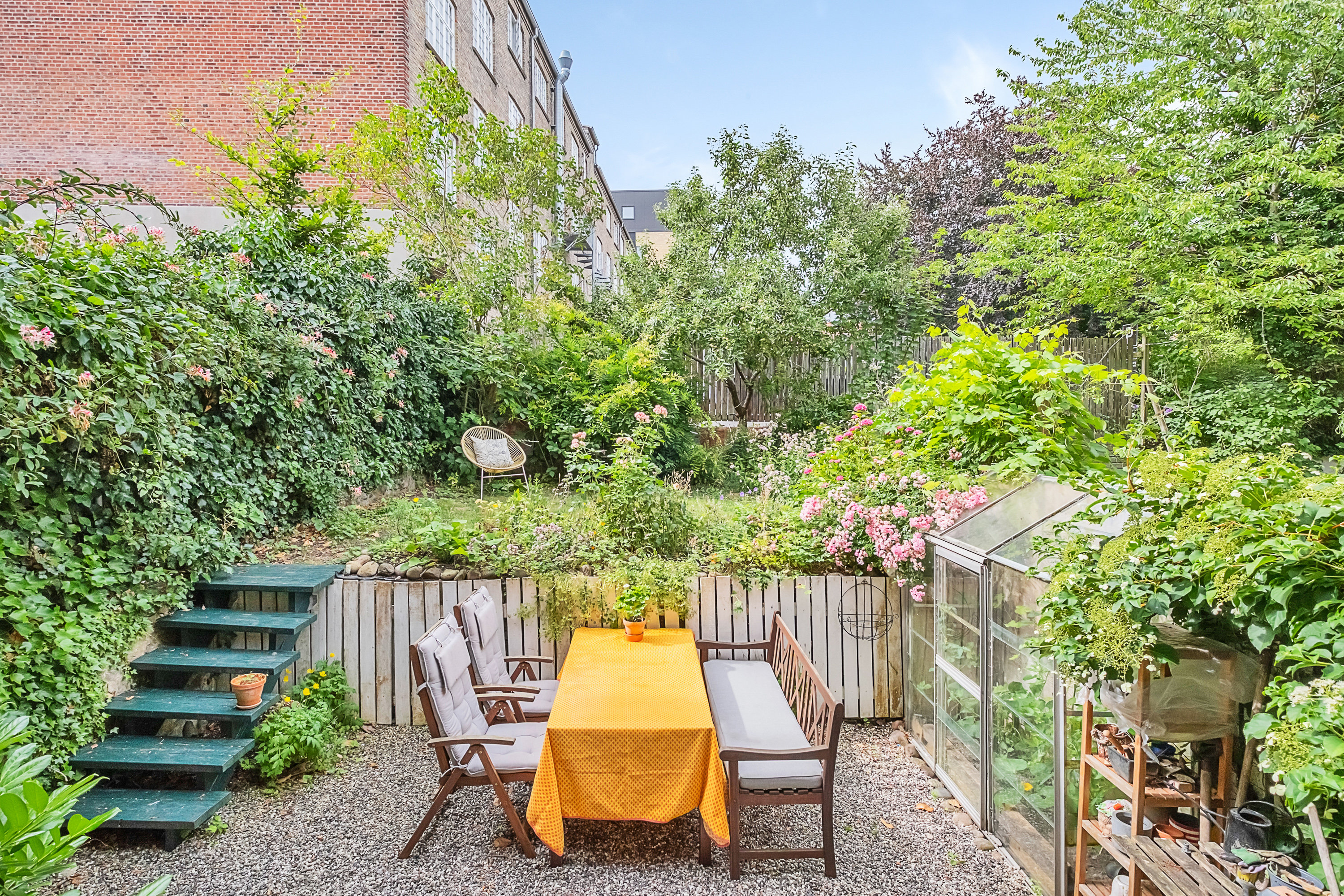Fremhævet terrasse billede i fuldskærmstilstand. Billede af Thunøgade 60, st., 8000 Aarhus C