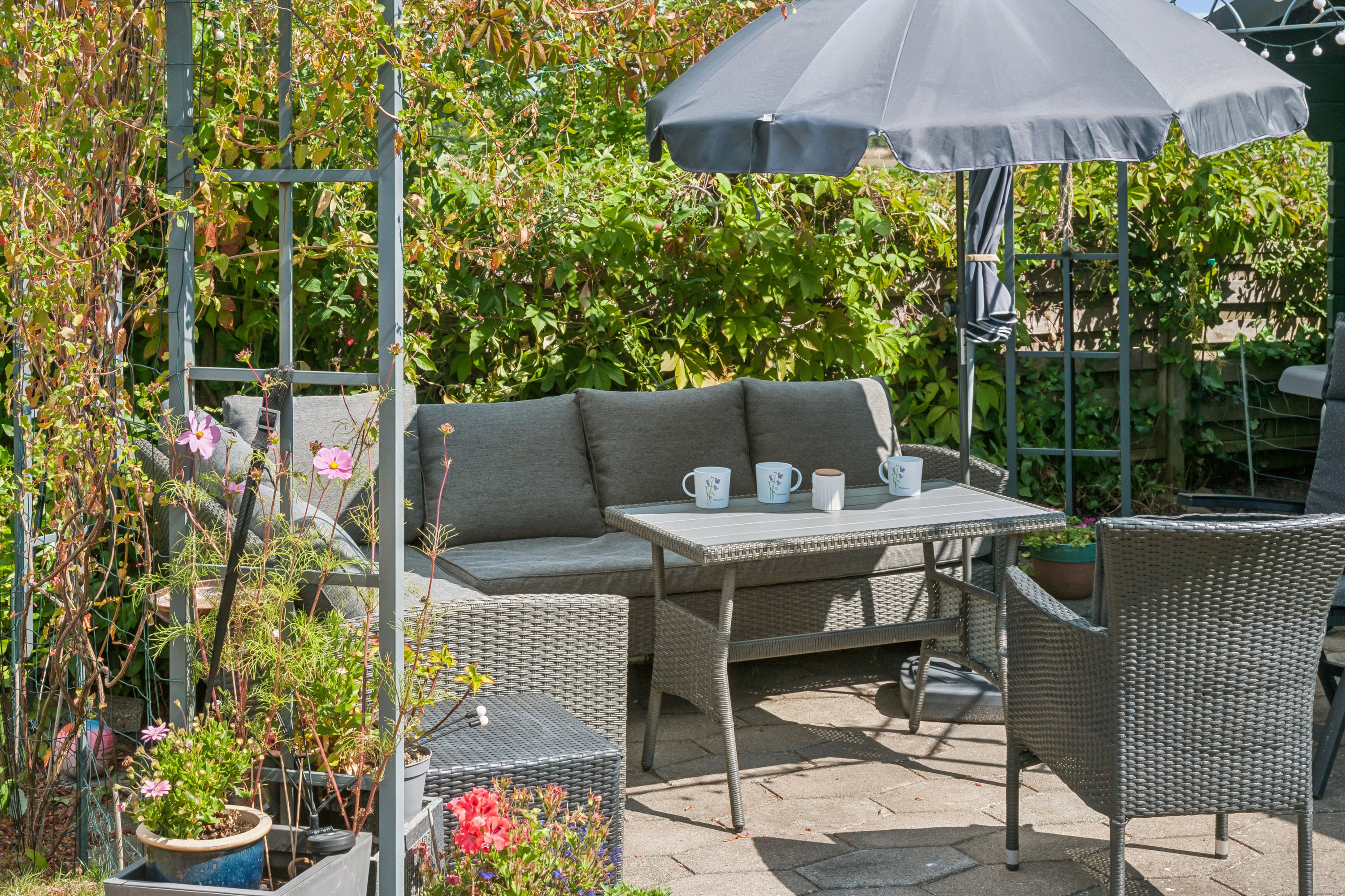 Fremhævet terrasse billede i fuldskærmstilstand. Billede af Mortel Alle 7, 2791 Dragør