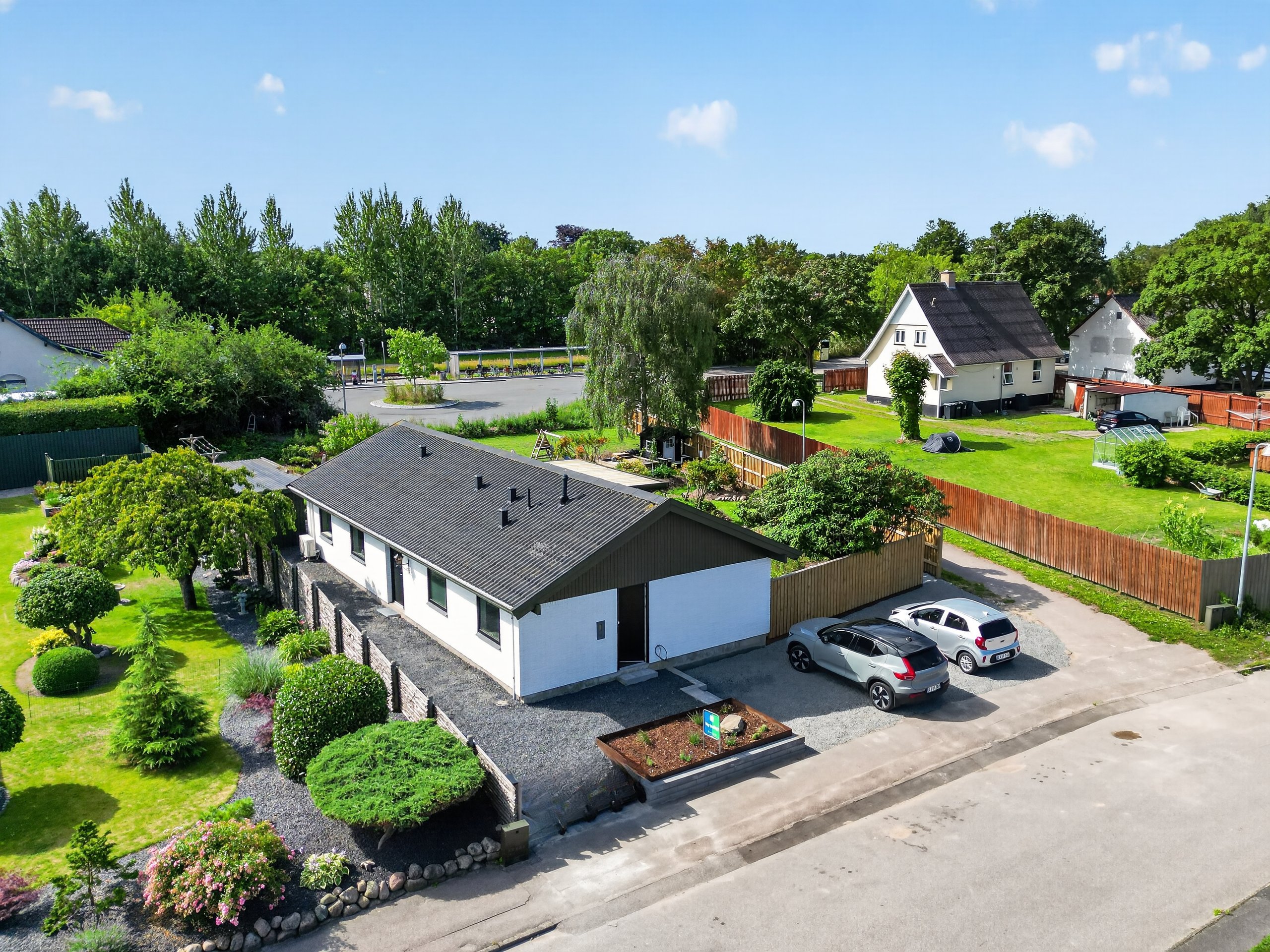 Fremhævet luftfoto billede i fuldskærmstilstand. Billede af Birkekær 40, 4532 Gislinge