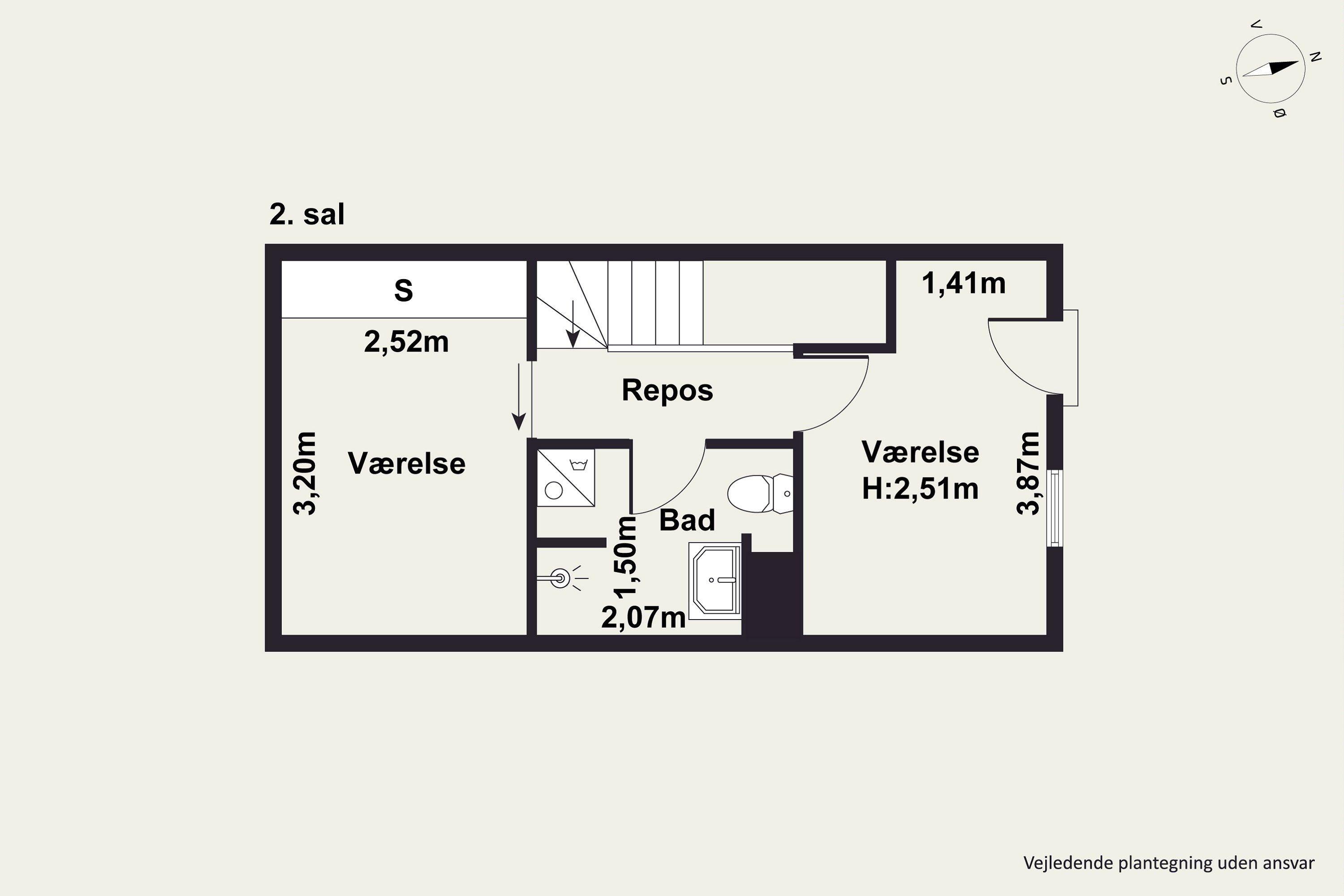 Plantegninger billede af Hannemanns Allé 12B, 2300 København S