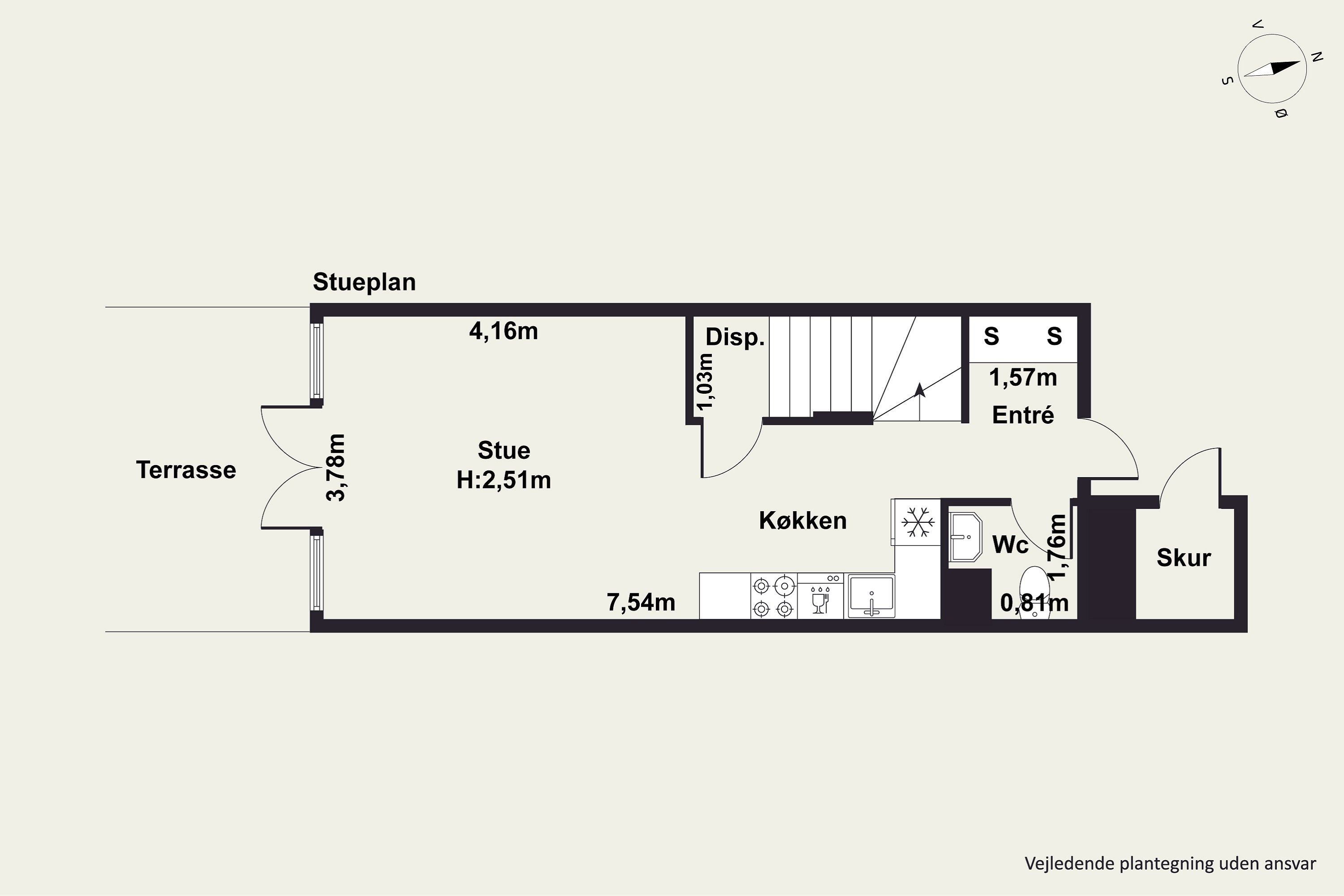 Plantegninger billede af Hannemanns Allé 12B, 2300 København S