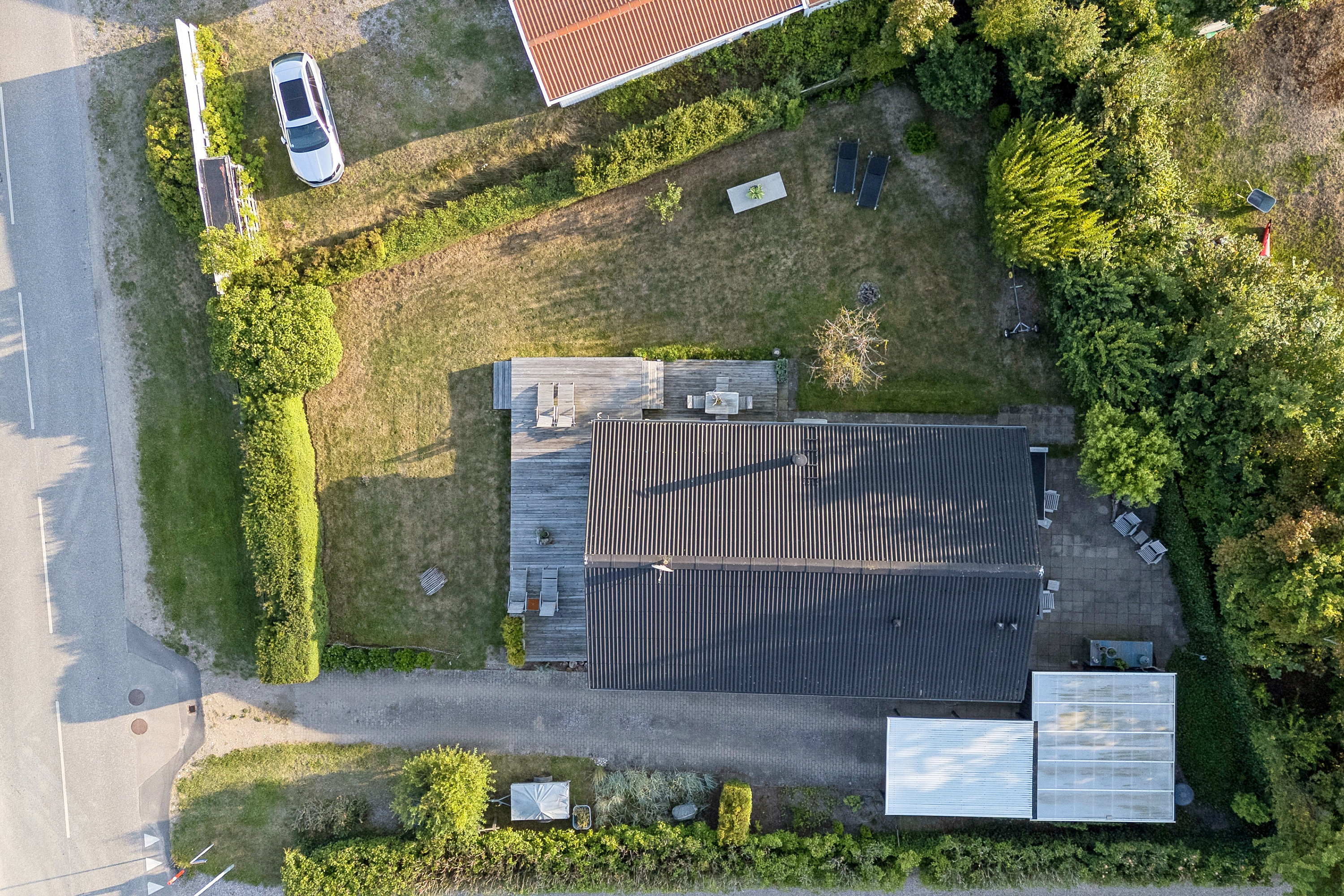 Fremhævet luftfoto billede i fuldskærmstilstand. Billede af Strandvej 6A, Havnsø, 4591 Føllenslev