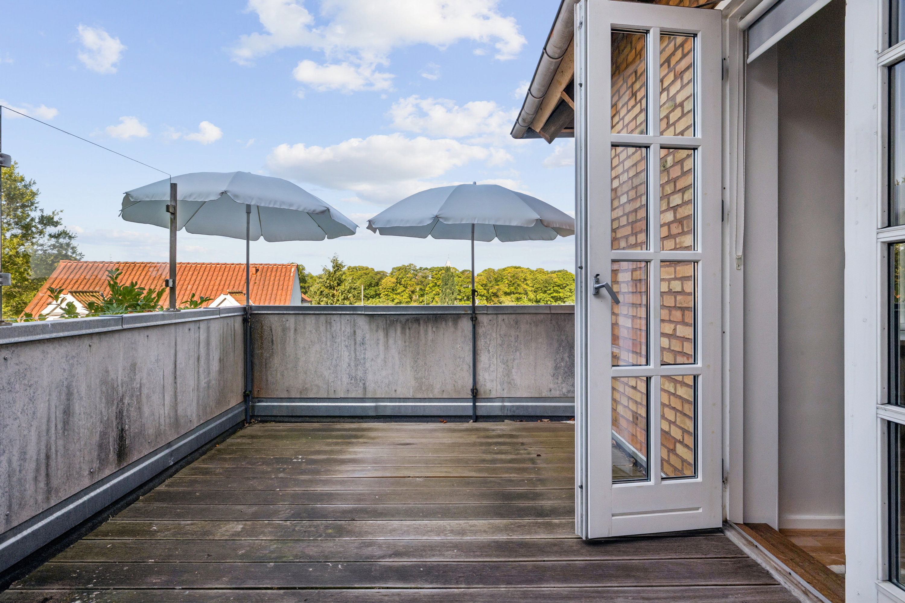 Fremhævet terrasse billede i fuldskærmstilstand. Billede af Hybenvej 15, 9550 Mariager