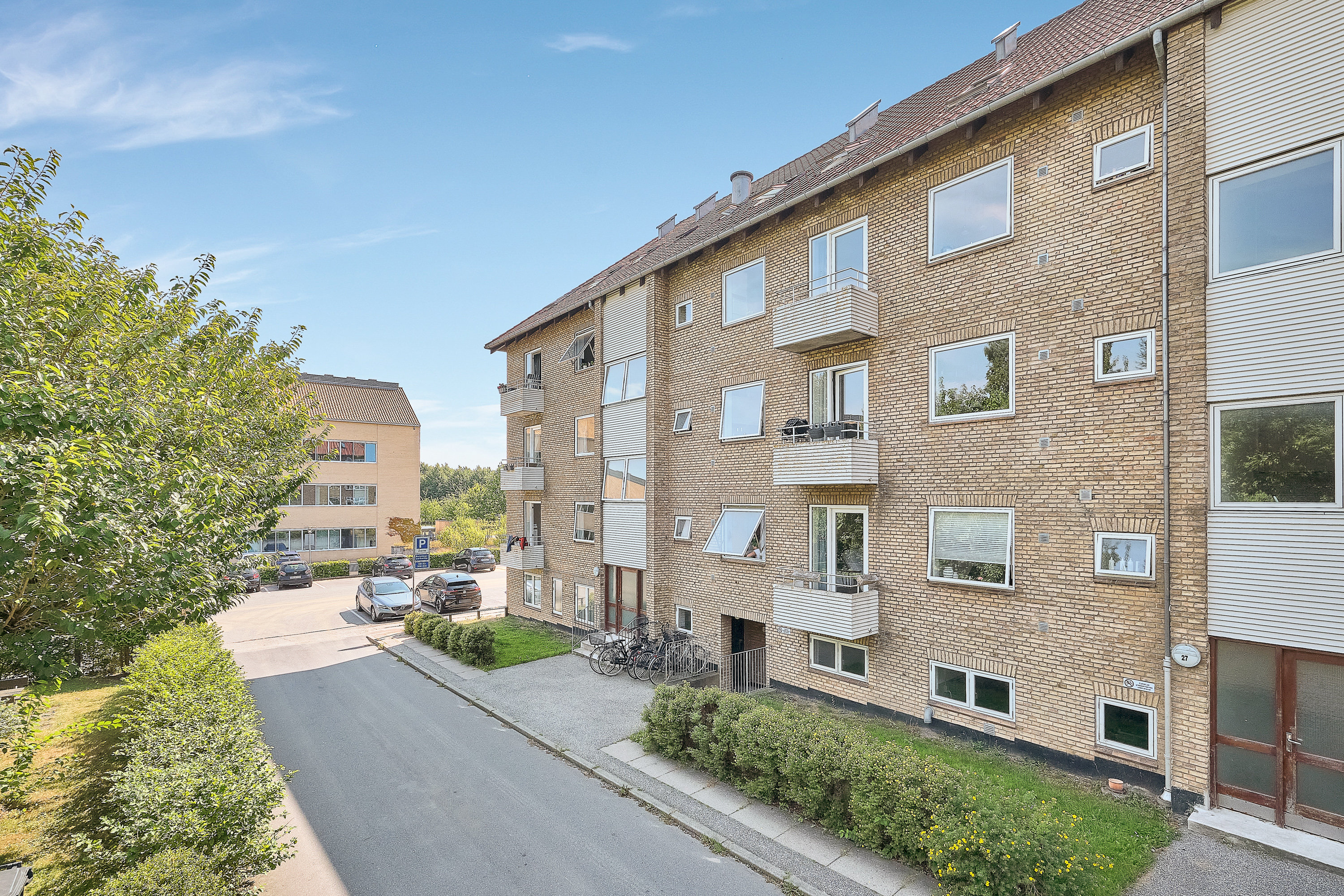 Fremhævet facade billede i fuldskærmstilstand. Billede af Gustav Wieds Vej 25, 2. th., 8000 Aarhus C