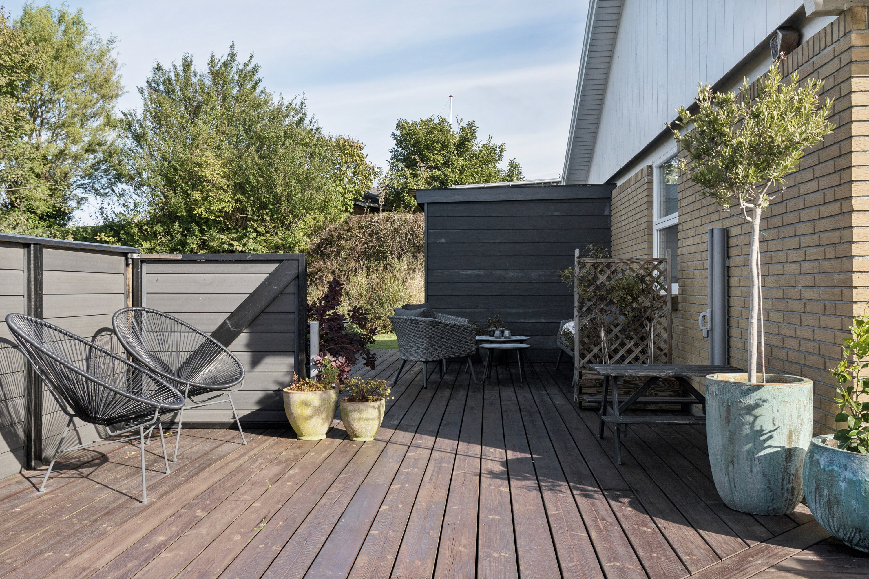 Fremhævet terrasse billede i fuldskærmstilstand. Billede af Lindevangen 16, Asnæs, 4550 Asnæs
