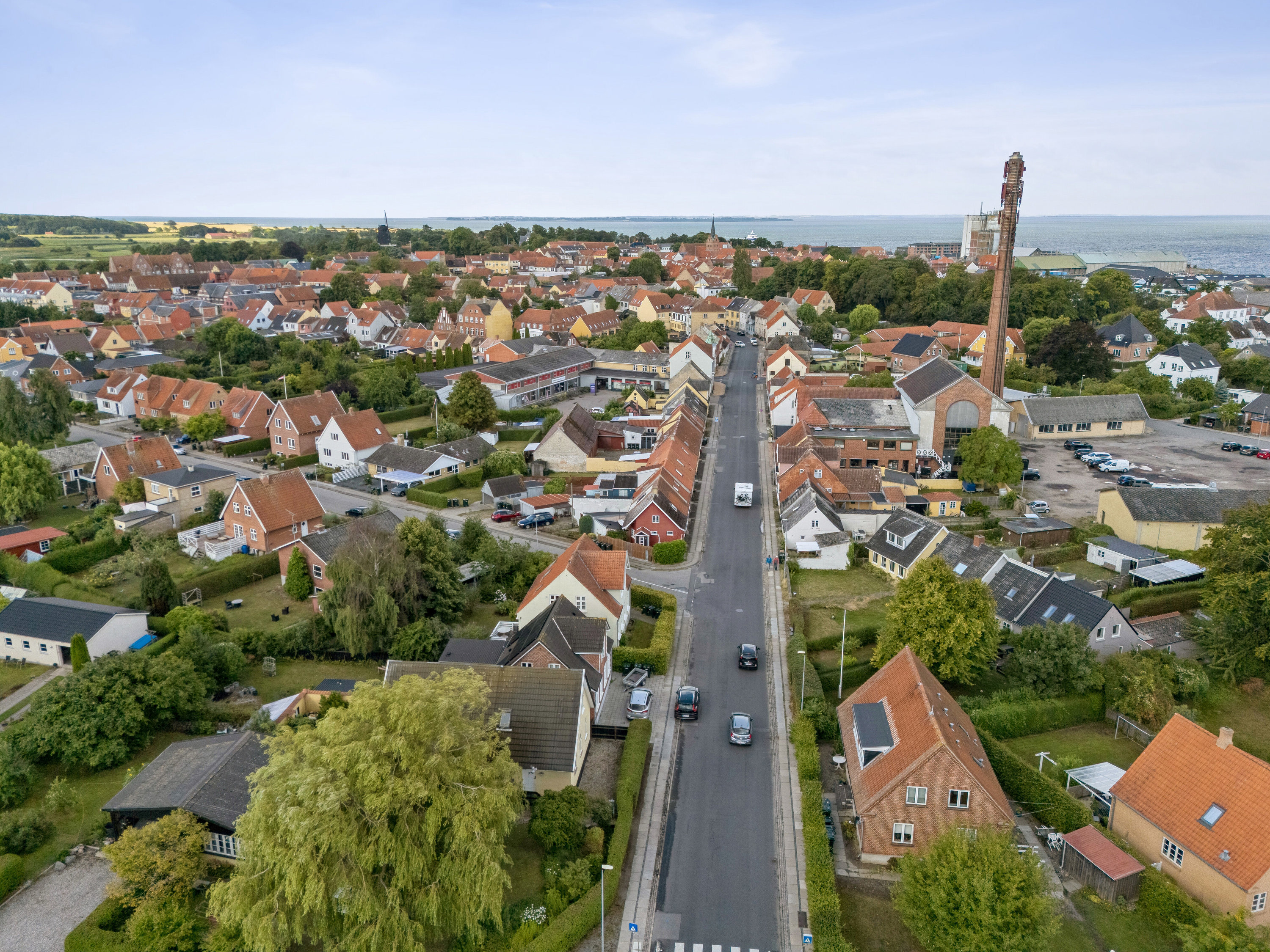 Fremhævet luftfoto billede i fuldskærmstilstand. Billede af Nørrebro 64, 5900 Rudkøbing