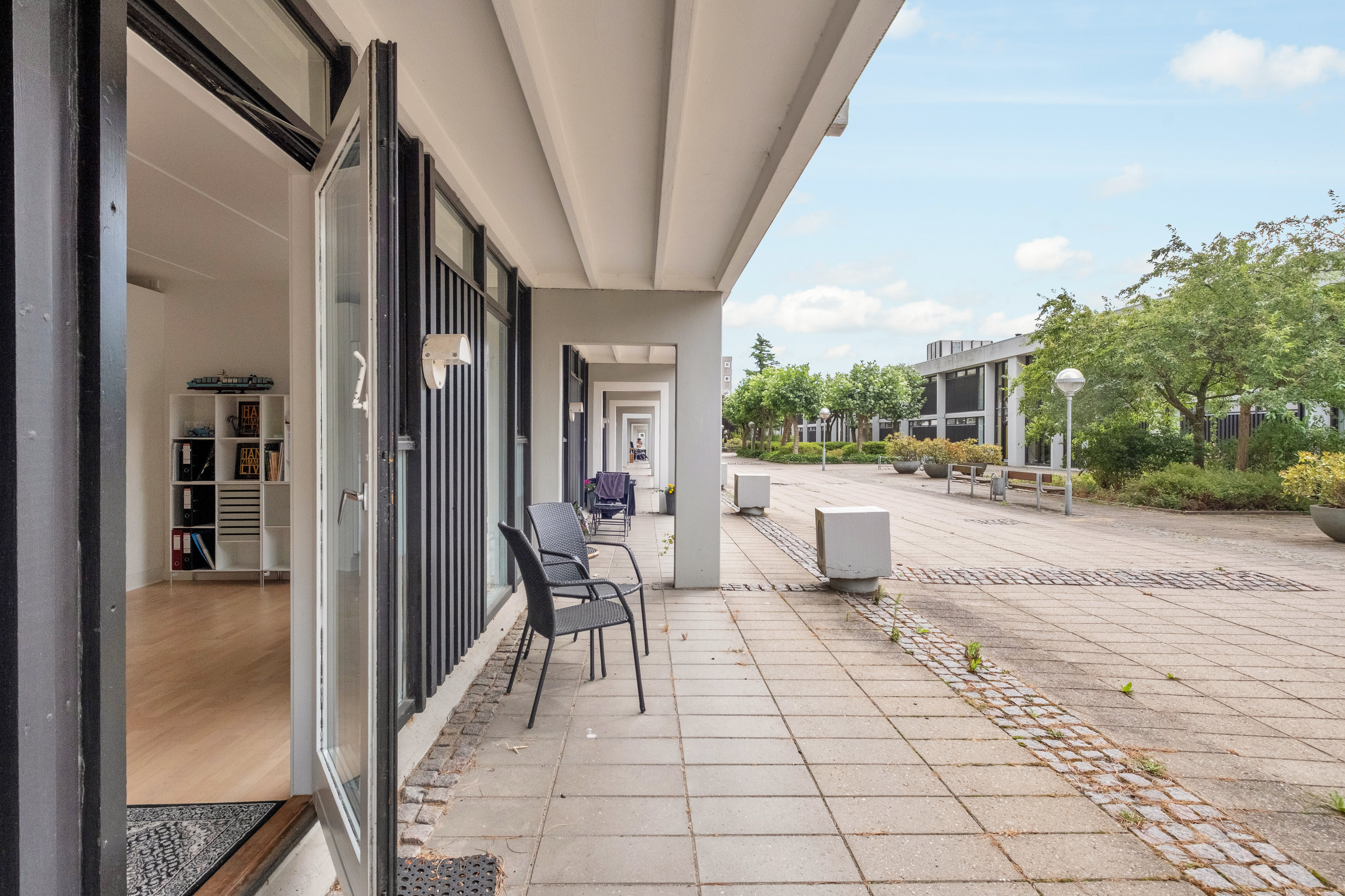 Fremhævet terrasse billede i fuldskærmstilstand. Billede af Vestervang 41, 1. 4111., 8000 Aarhus C