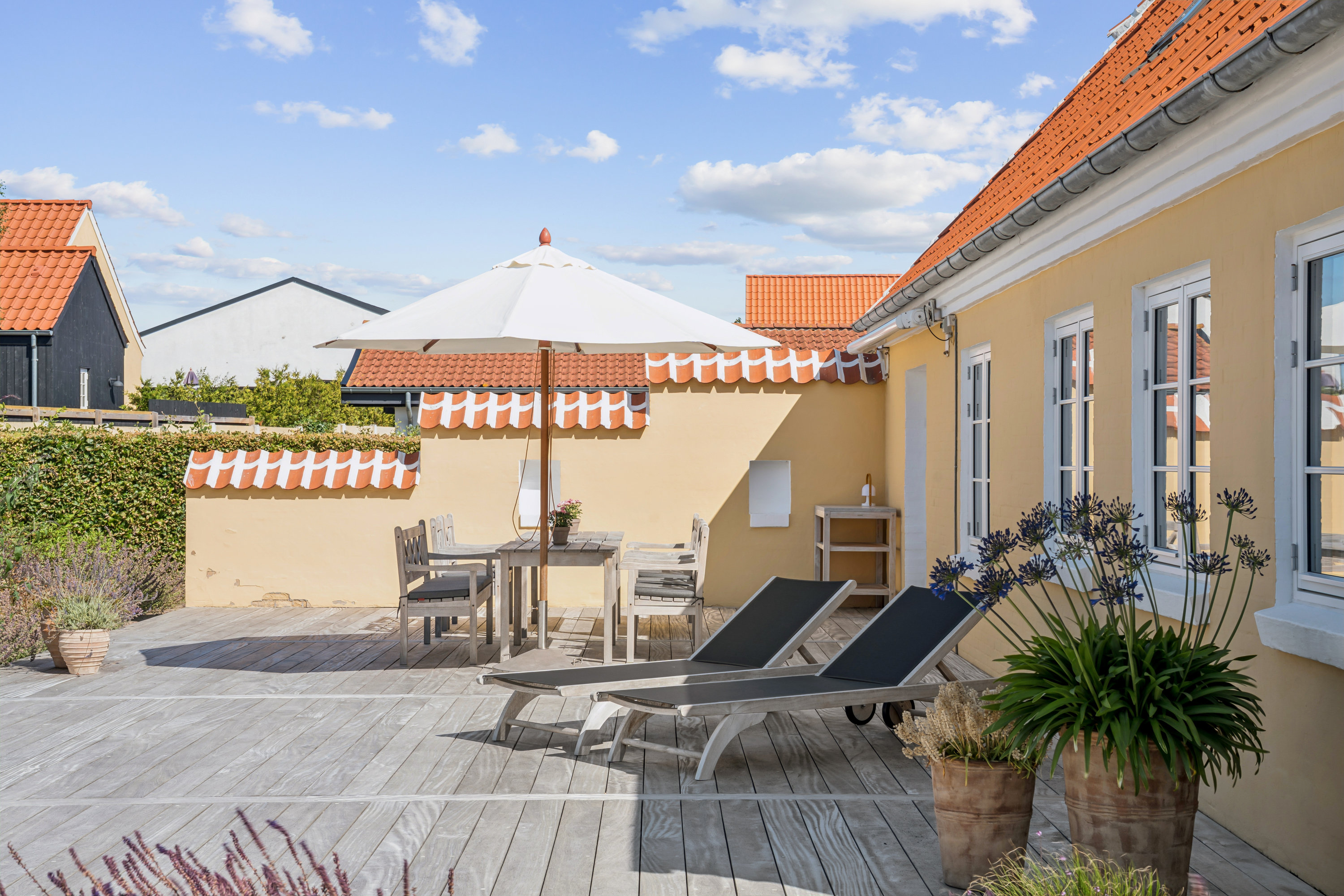 Fremhævet terrasse billede i fuldskærmstilstand. Billede af Tuxens Alle 14, 9990 Skagen