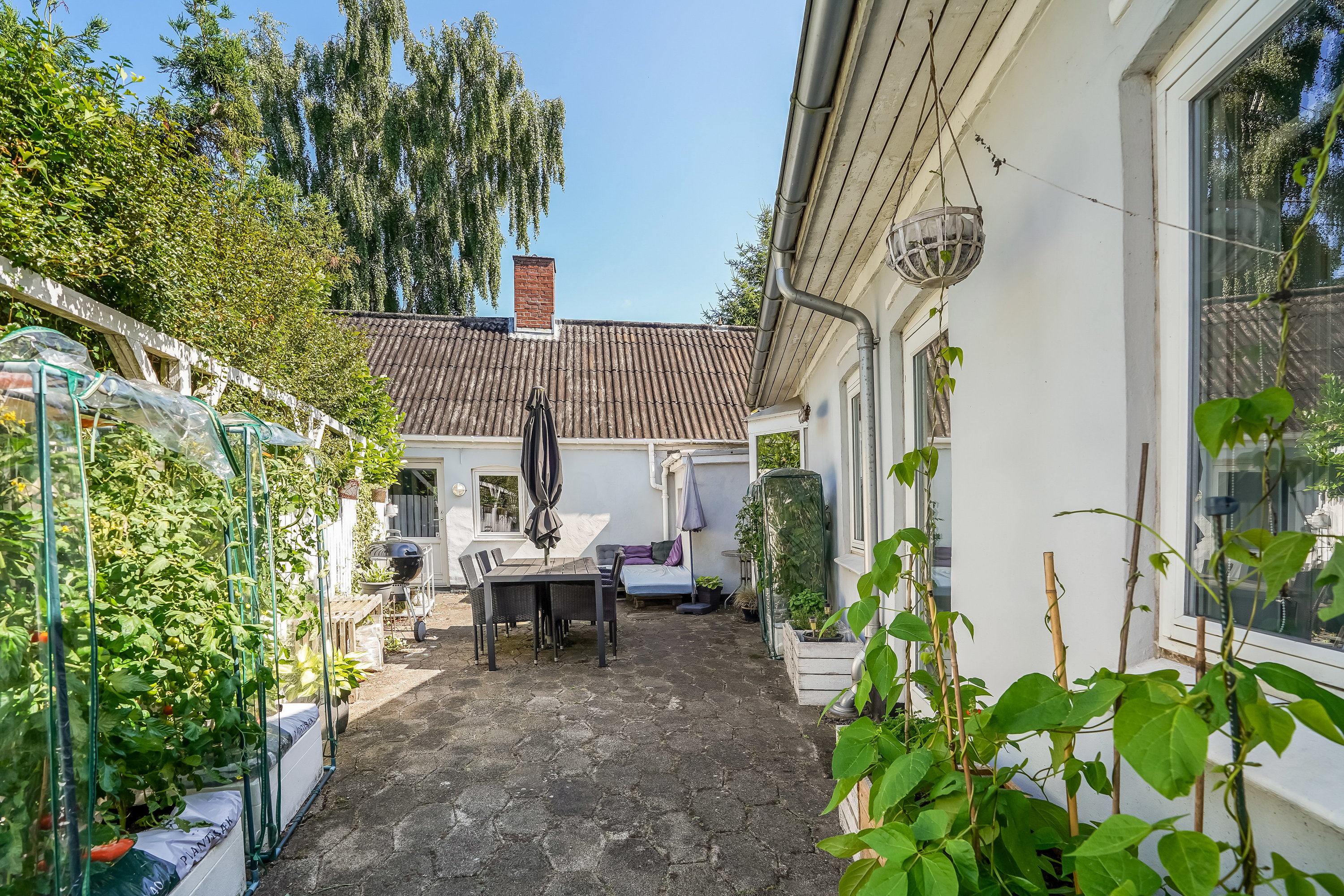 Fremhævet terrasse billede i fuldskærmstilstand. Billede af Hesselballevej 30, 7171 Uldum