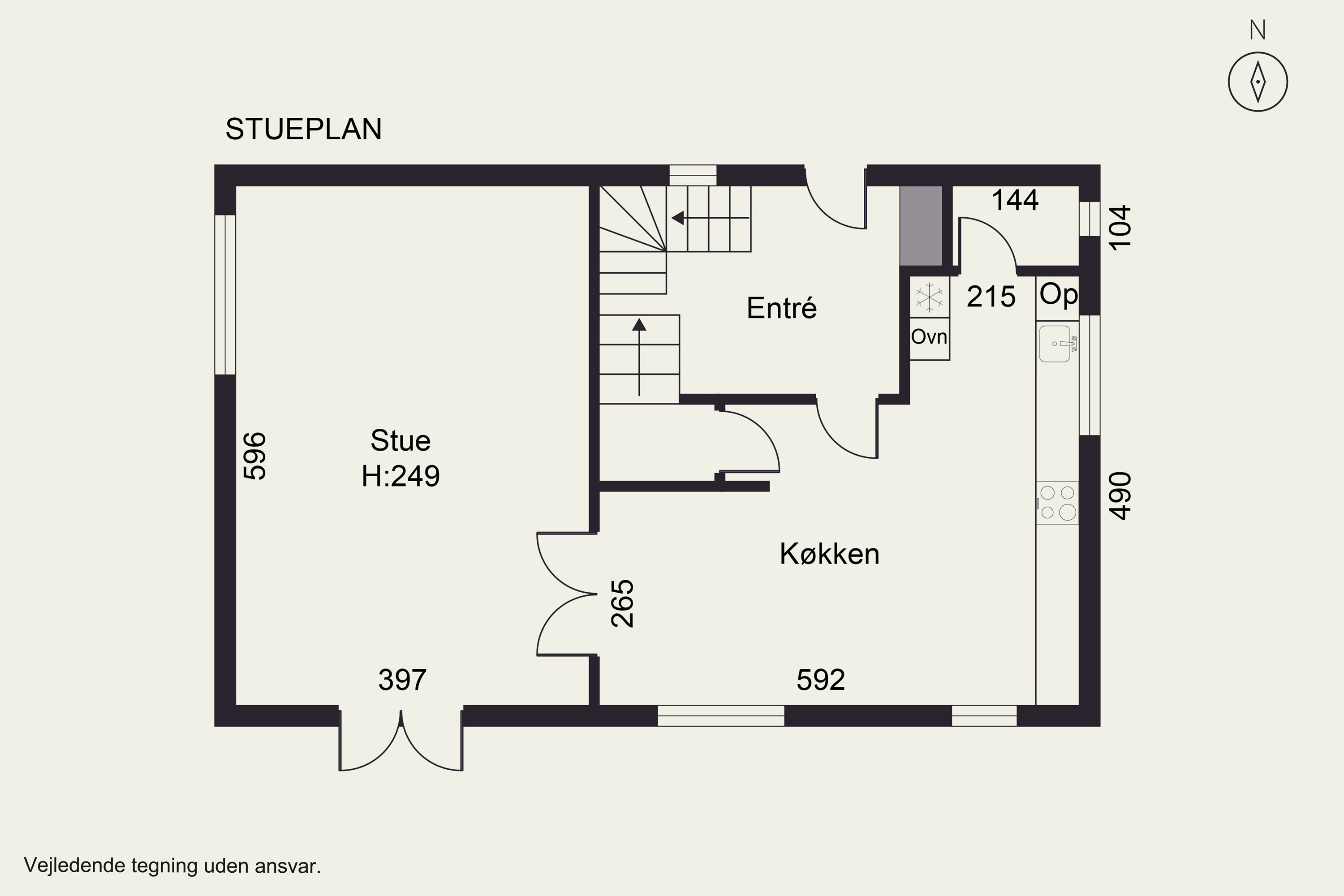 Plantegninger billede af Haslevangsvej 52, Hasle, 8210 Aarhus V