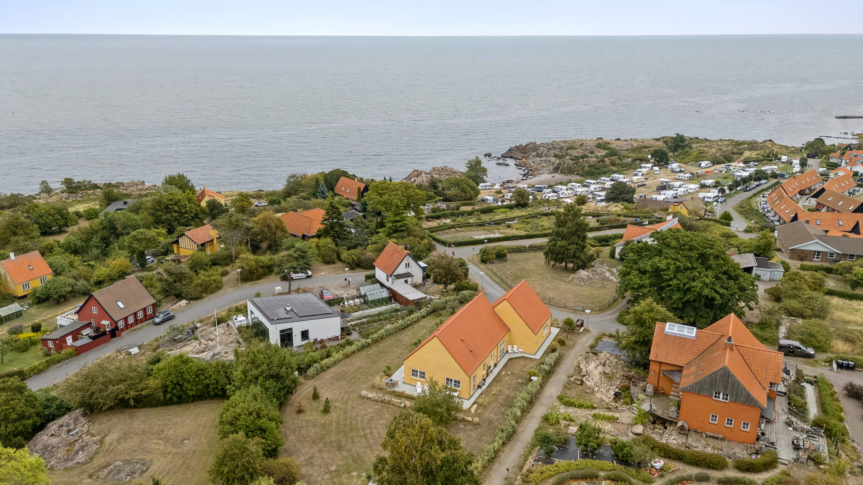 Fremhævet luftfoto billede i fuldskærmstilstand. Billede af Egebakken 2, Gudhjem, 3760 Gudhjem