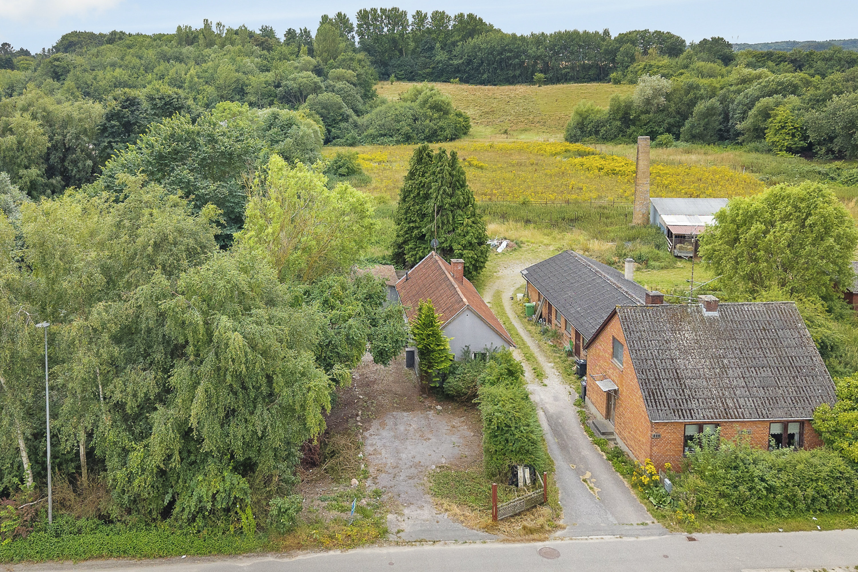 Fremhævet luftfoto billede i fuldskærmstilstand. Billede af Middelfartvej 444, Blommenslyst, 5491 Blommenslyst
