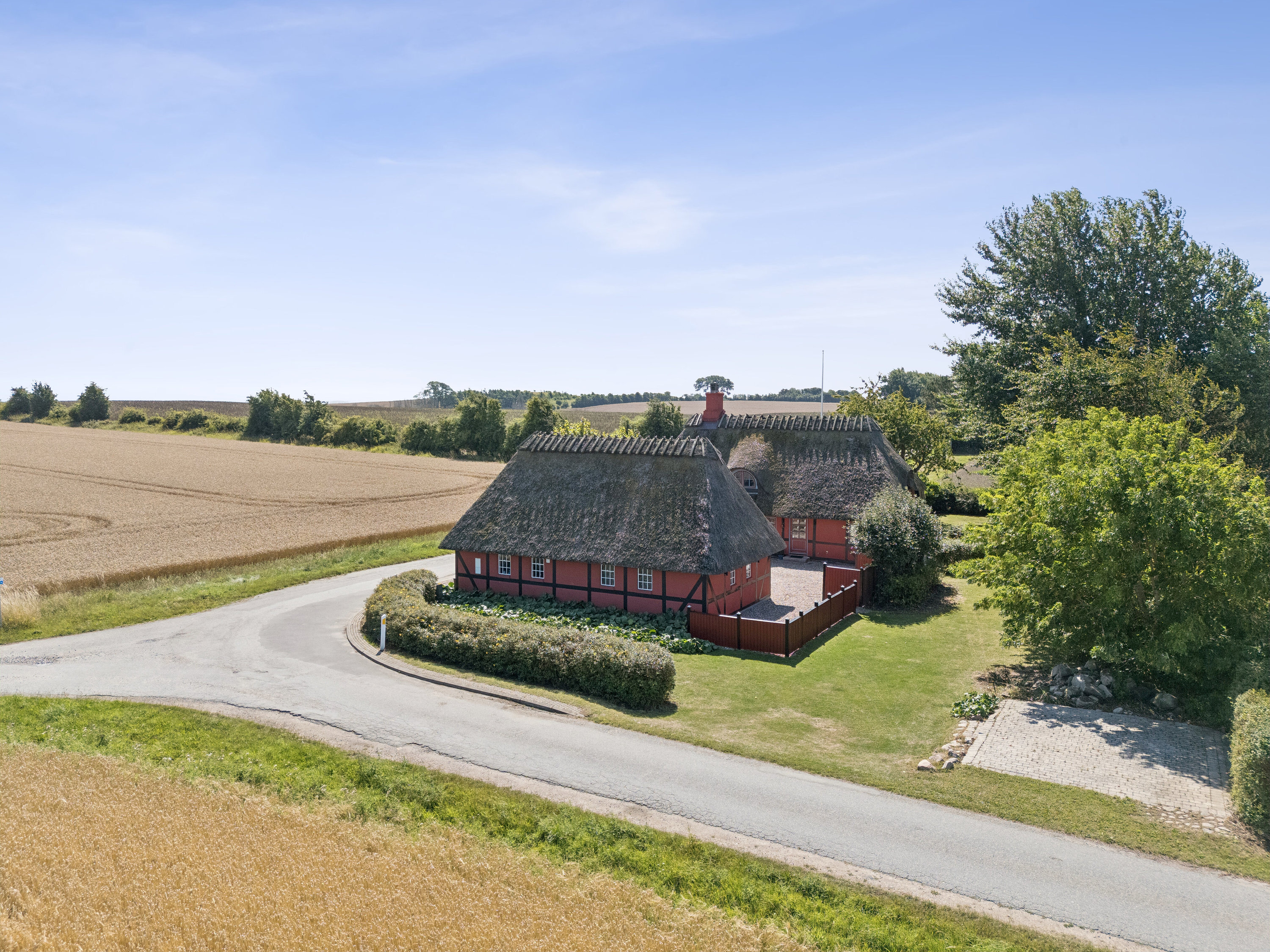 Fremhævet luftfoto billede i fuldskærmstilstand. Billede af Østervej 8, Østeregnen, 5935 Bagenkop