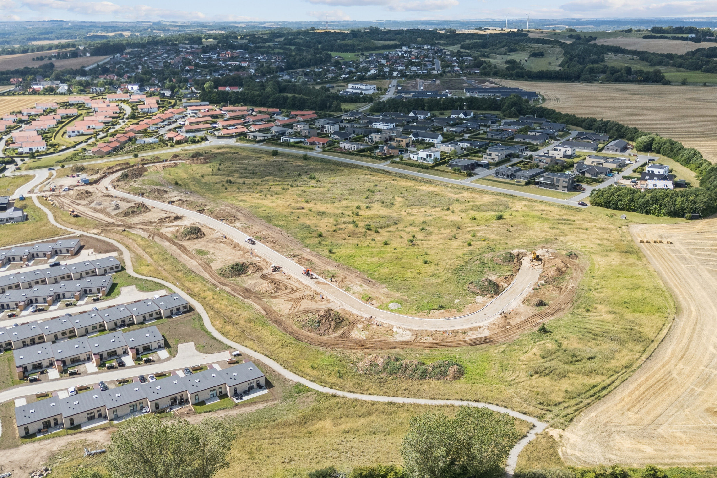 Fremhævet luftfoto billede i fuldskærmstilstand. Billede af Nordbjerg (Parcel nr.) 2, 8410 Rønde