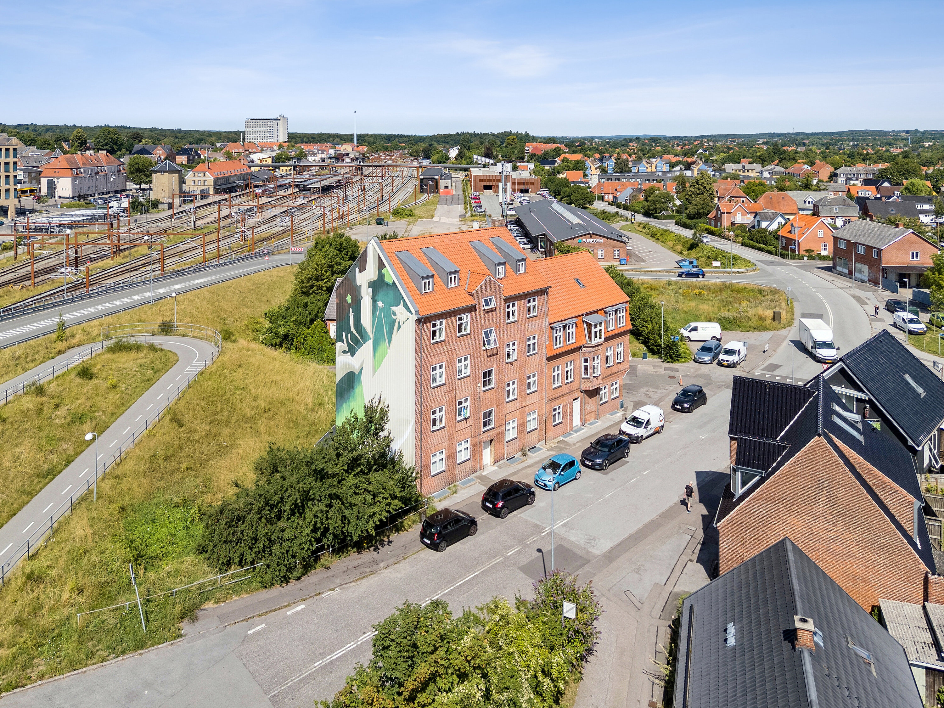 Fremhævet luftfoto billede i fuldskærmstilstand. Billede af Kildemarksvej 18A, 1. tv., 4700 Næstved