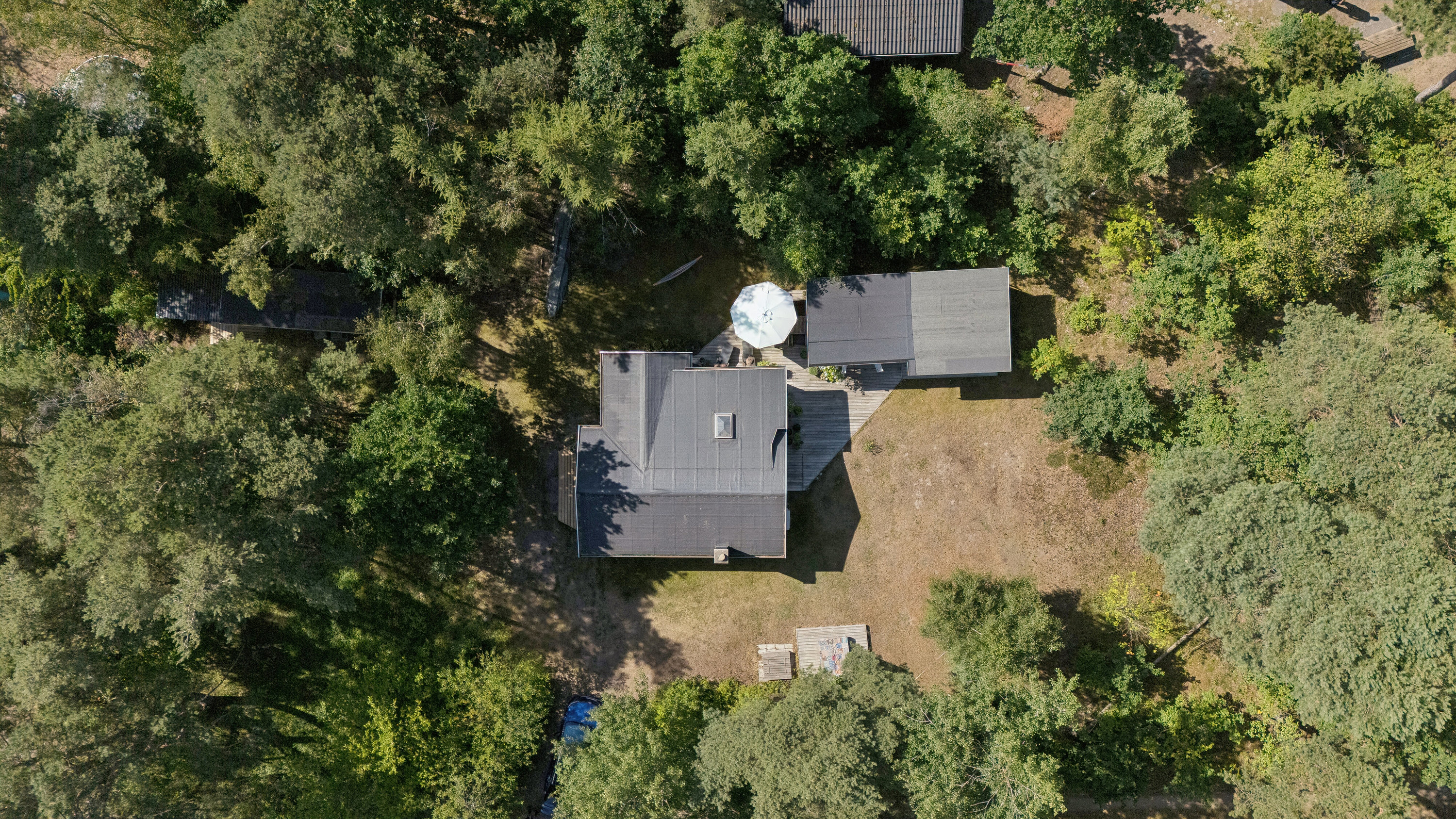 Fremhævet luftfoto billede i fuldskærmstilstand. Billede af Poppelstien 13, Ellinge Lyng, 4573 Højby