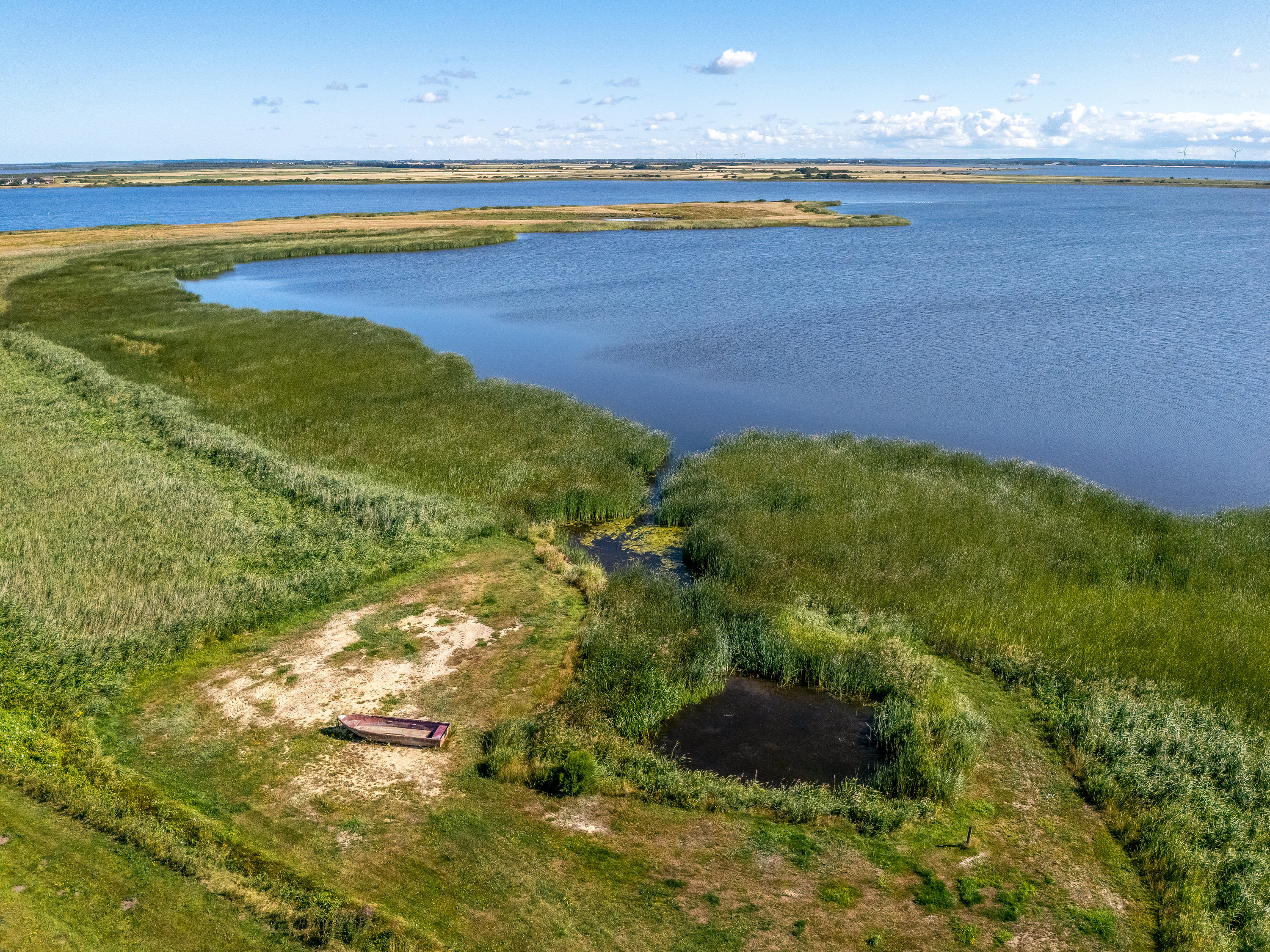 Fremhævet luftfoto billede i fuldskærmstilstand. Billede af Tambjergvej 12, Lodbj Hede, 6950 Ringkøbing
