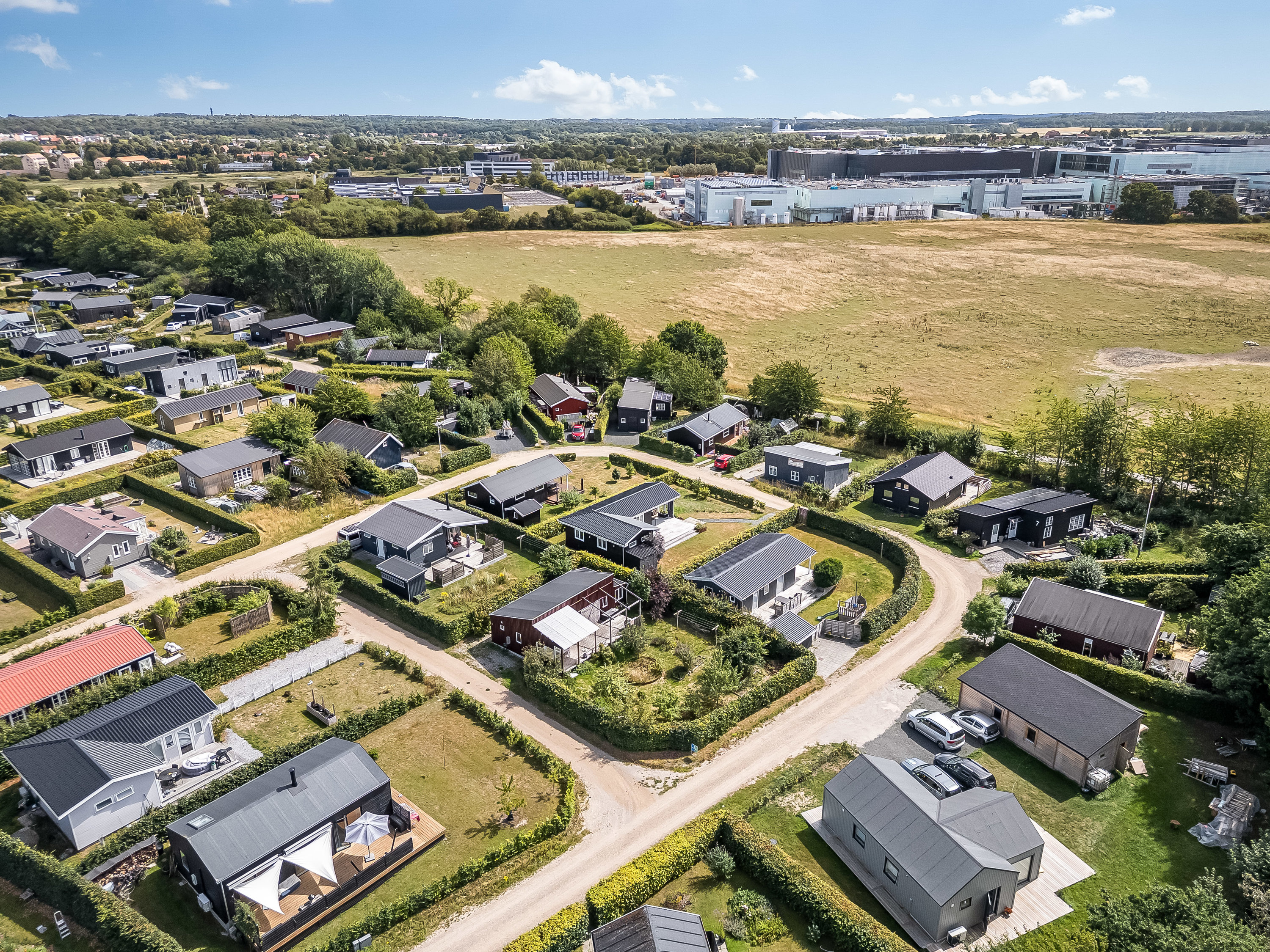 Fremhævet luftfoto billede i fuldskærmstilstand. Billede af Tirsdagsengen 23, 3400 Hillerød