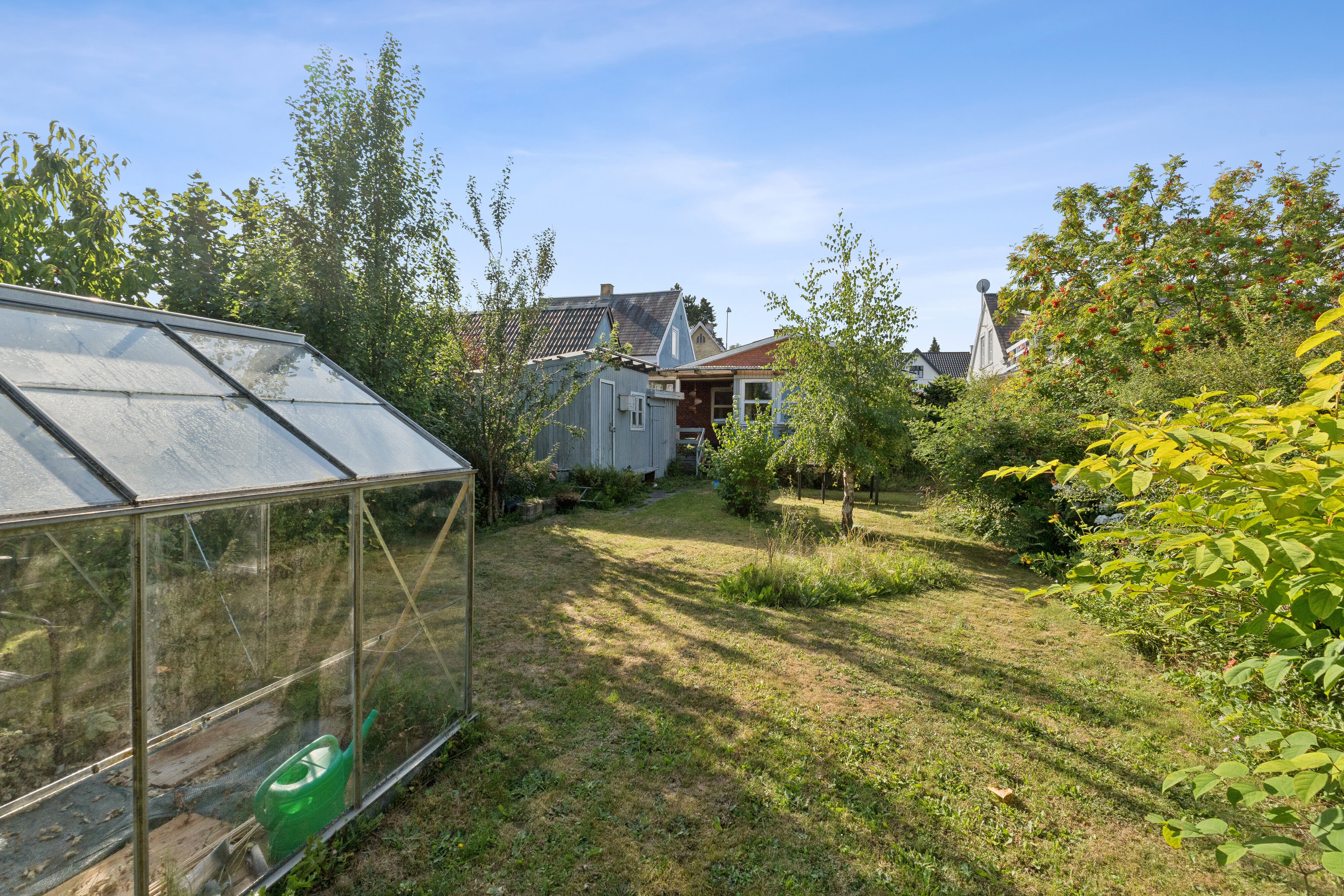 Fremhævet baghave billede i fuldskærmstilstand. Billede af Høje Bøge Vej 64, 5700 Svendborg