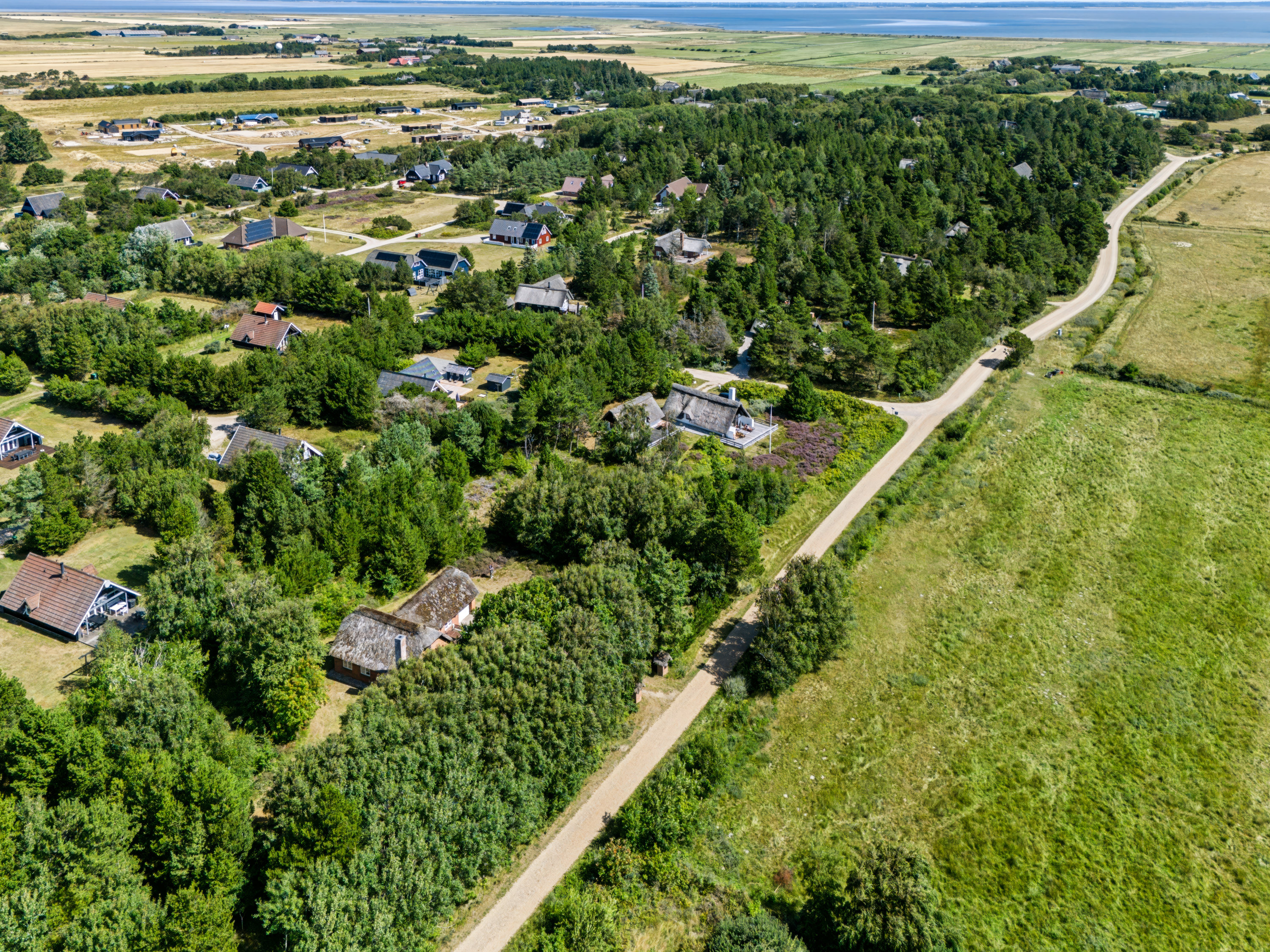 Fremhævet luftfoto billede i fuldskærmstilstand. Billede af P J Manøsvej 24, Toftum, 6792 Rømø