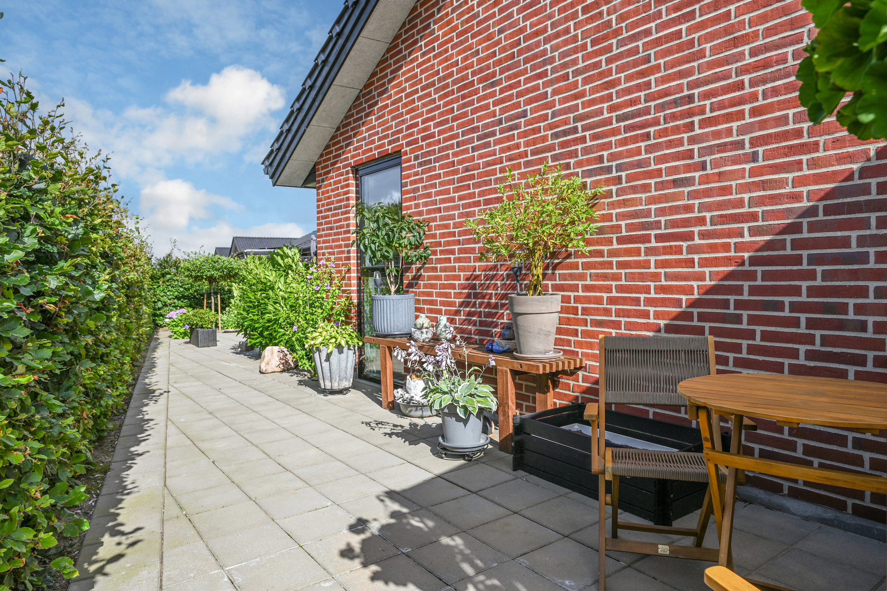 Fremhævet terrasse billede i fuldskærmstilstand. Billede af Nørregårdsparken 126G, Andrup, 6705 Esbjerg Ø