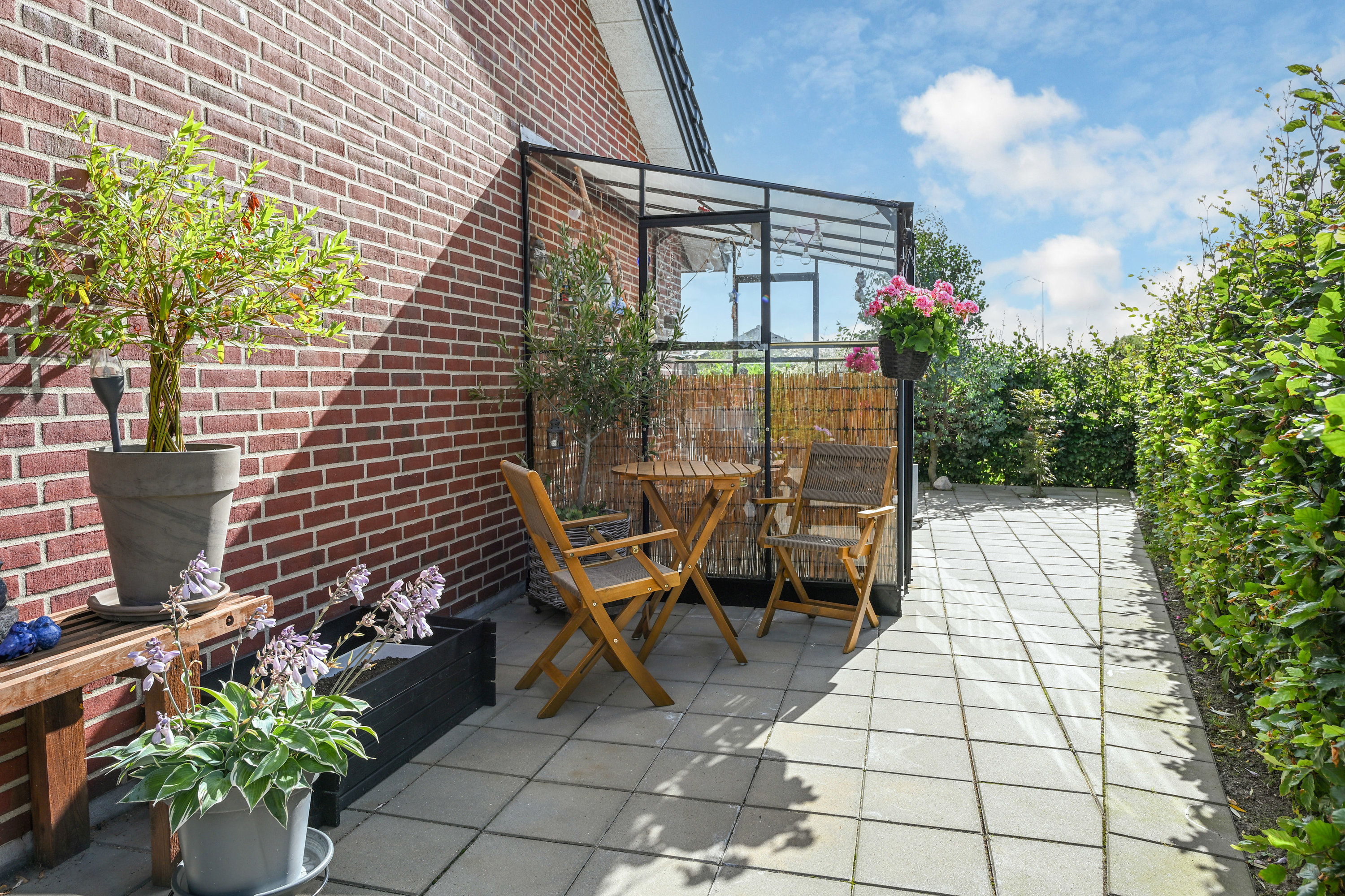 Fremhævet terrasse billede i fuldskærmstilstand. Billede af Nørregårdsparken 126G, Andrup, 6705 Esbjerg Ø