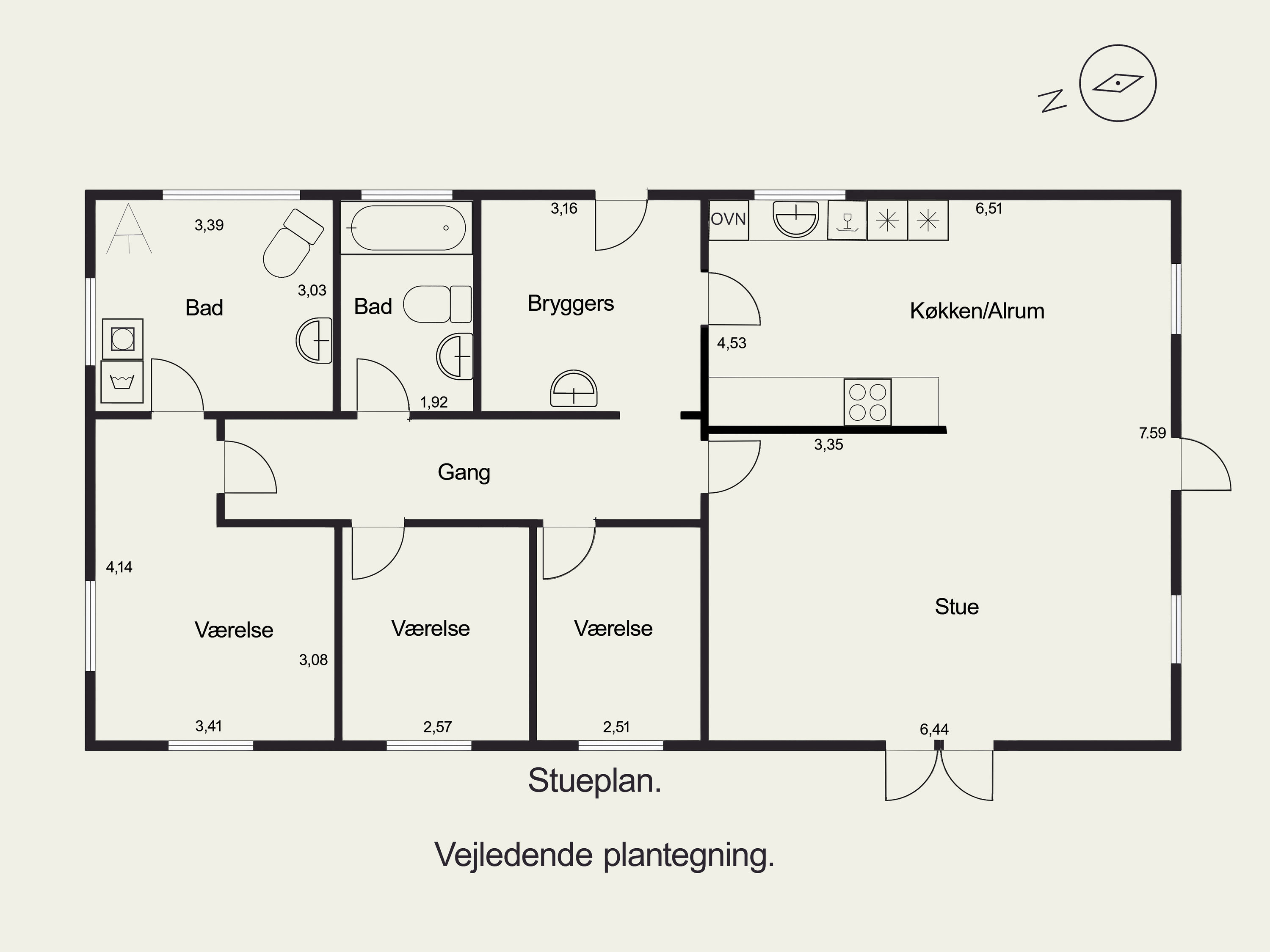 Plantegninger billede af Syrenvej 11, 5683 Haarby