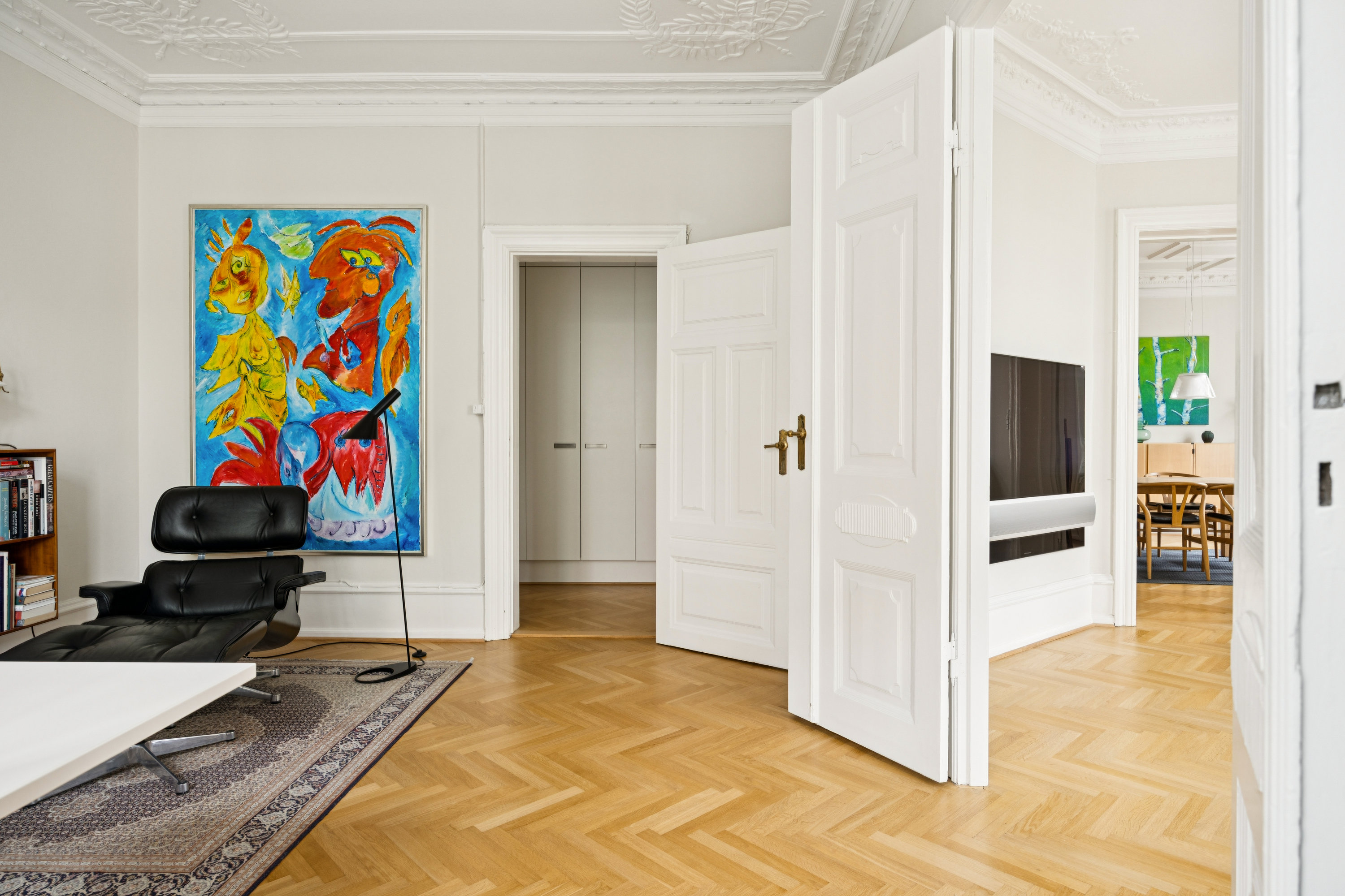 Fremhævet stue billede i fuldskærmstilstand. Billede af Sankt Thomas Alle 15, 2. tv., 1824 Frederiksberg C