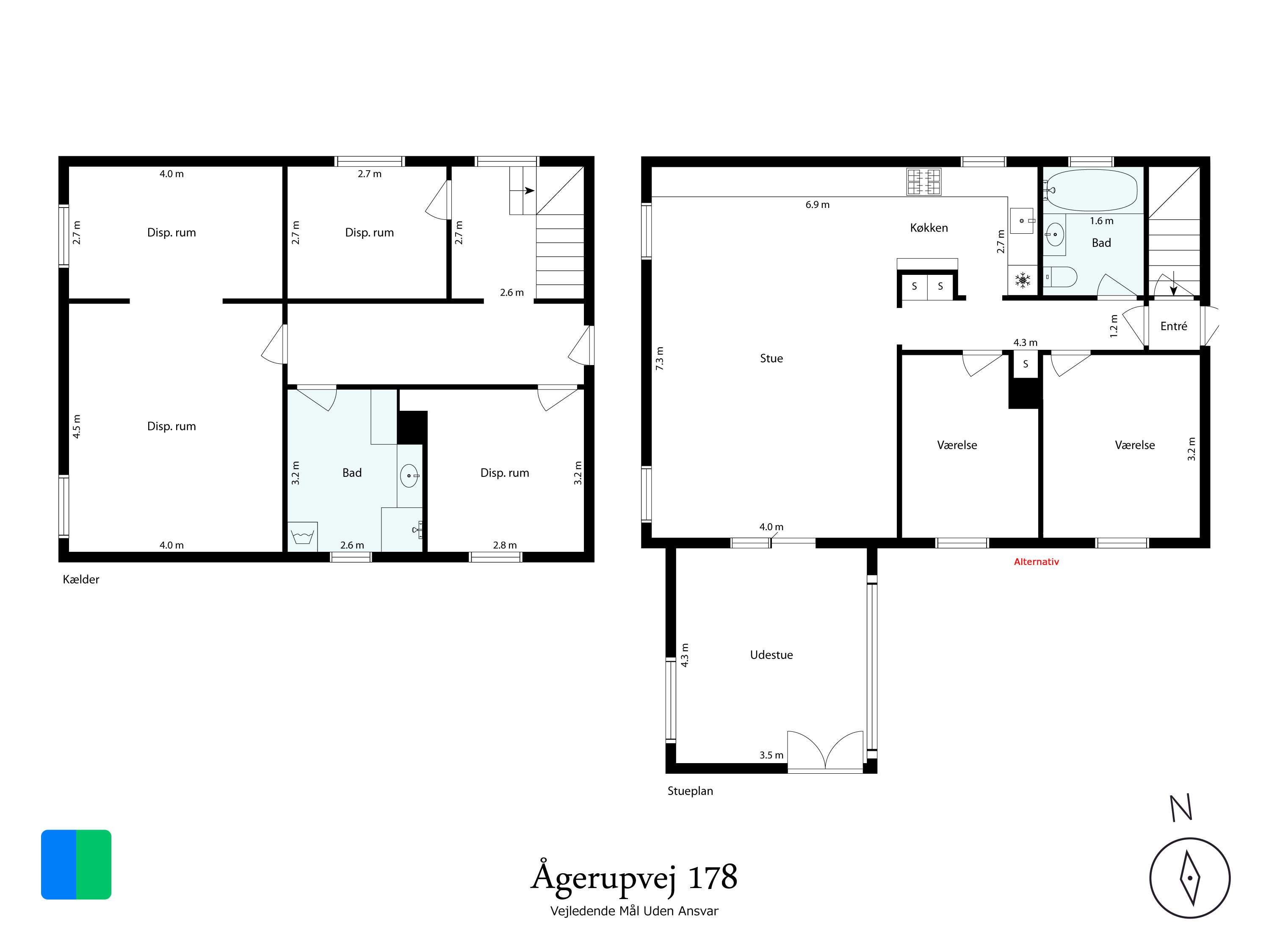 Plantegninger billede af Ågerupvej 178, 2750 Ballerup