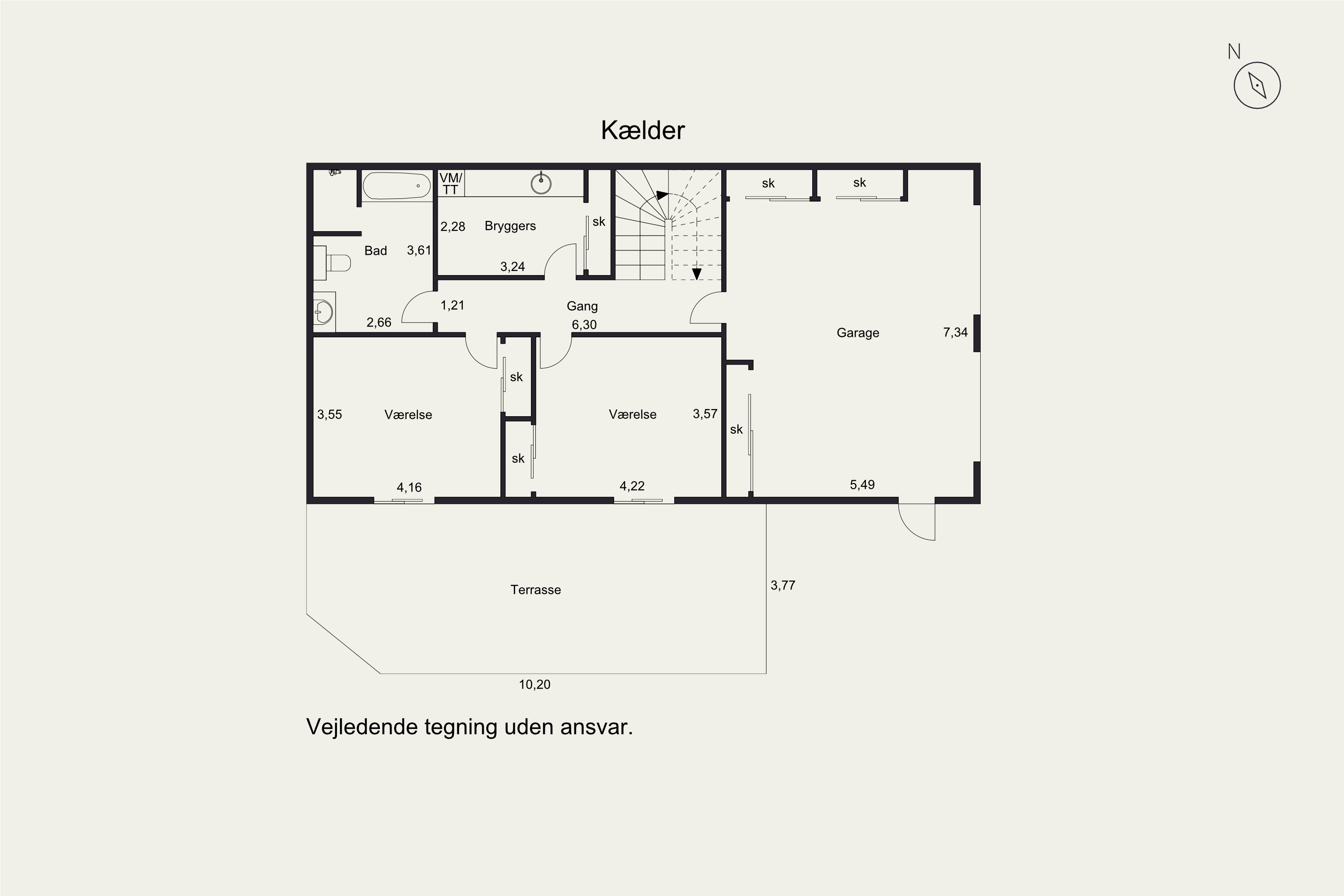 Plantegninger billede af Hjarnøvej 3, 7000 Fredericia