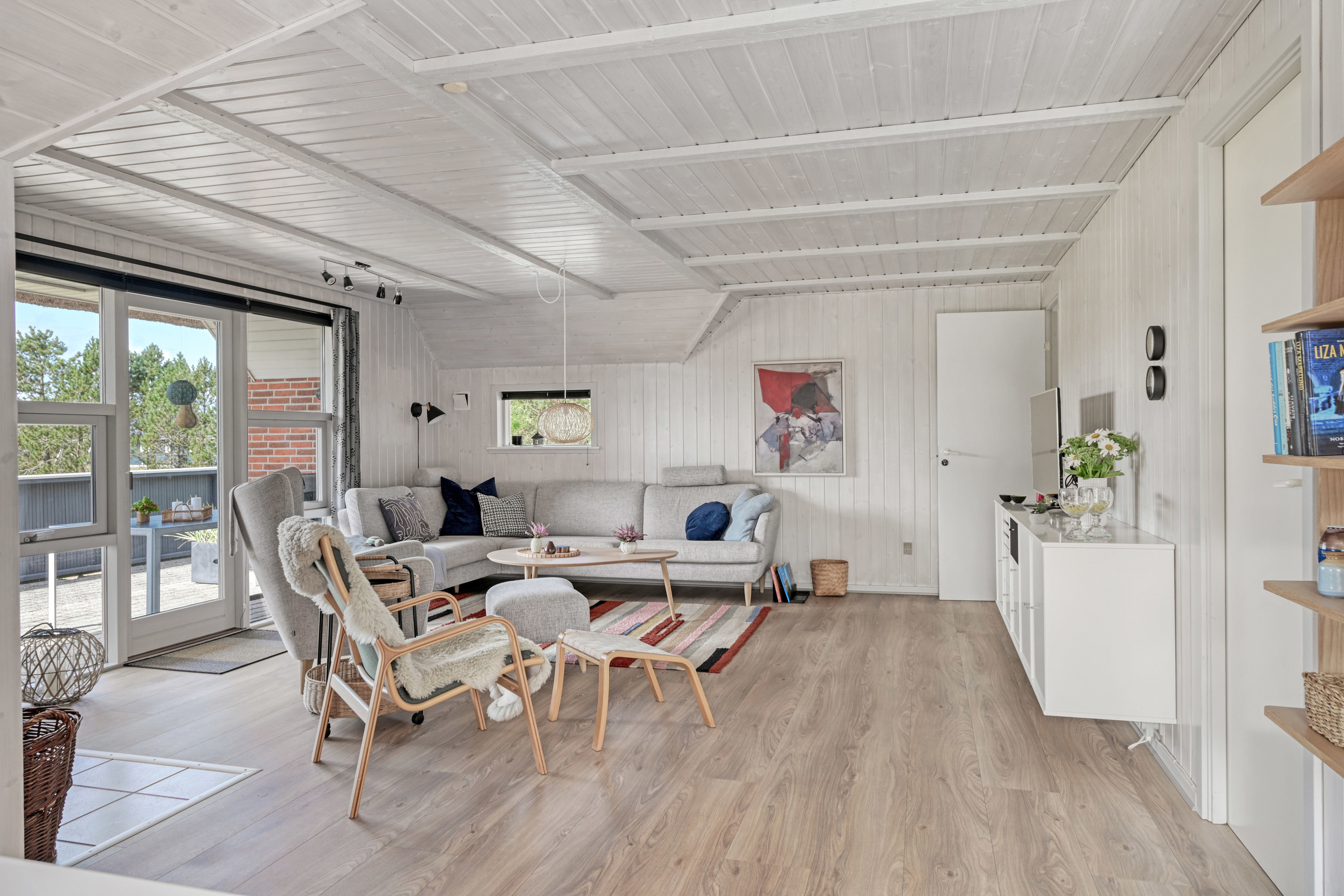 Fremhævet stue billede i fuldskærmstilstand. Billede af Solhaven 18, 6857 Blåvand