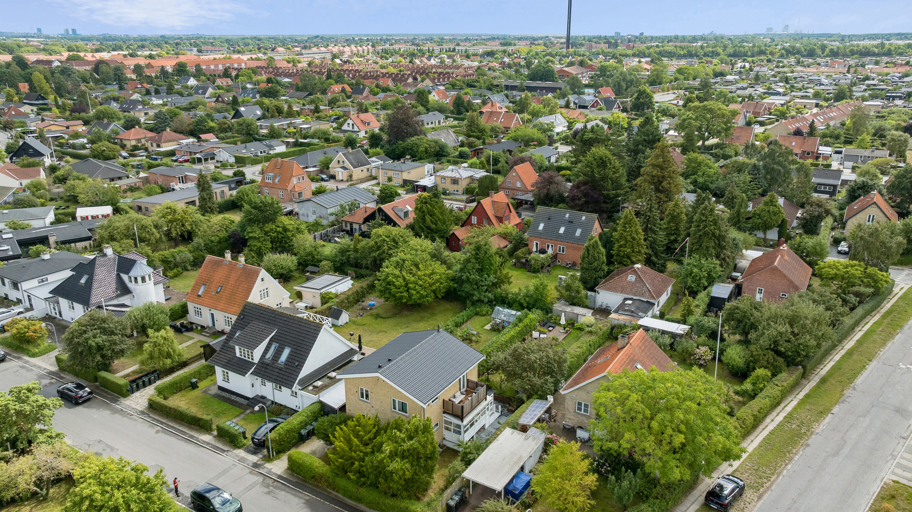 Fremhævet luftfoto billede i fuldskærmstilstand. Billede af Gadestævnet 19, st., 2650 Hvidovre
