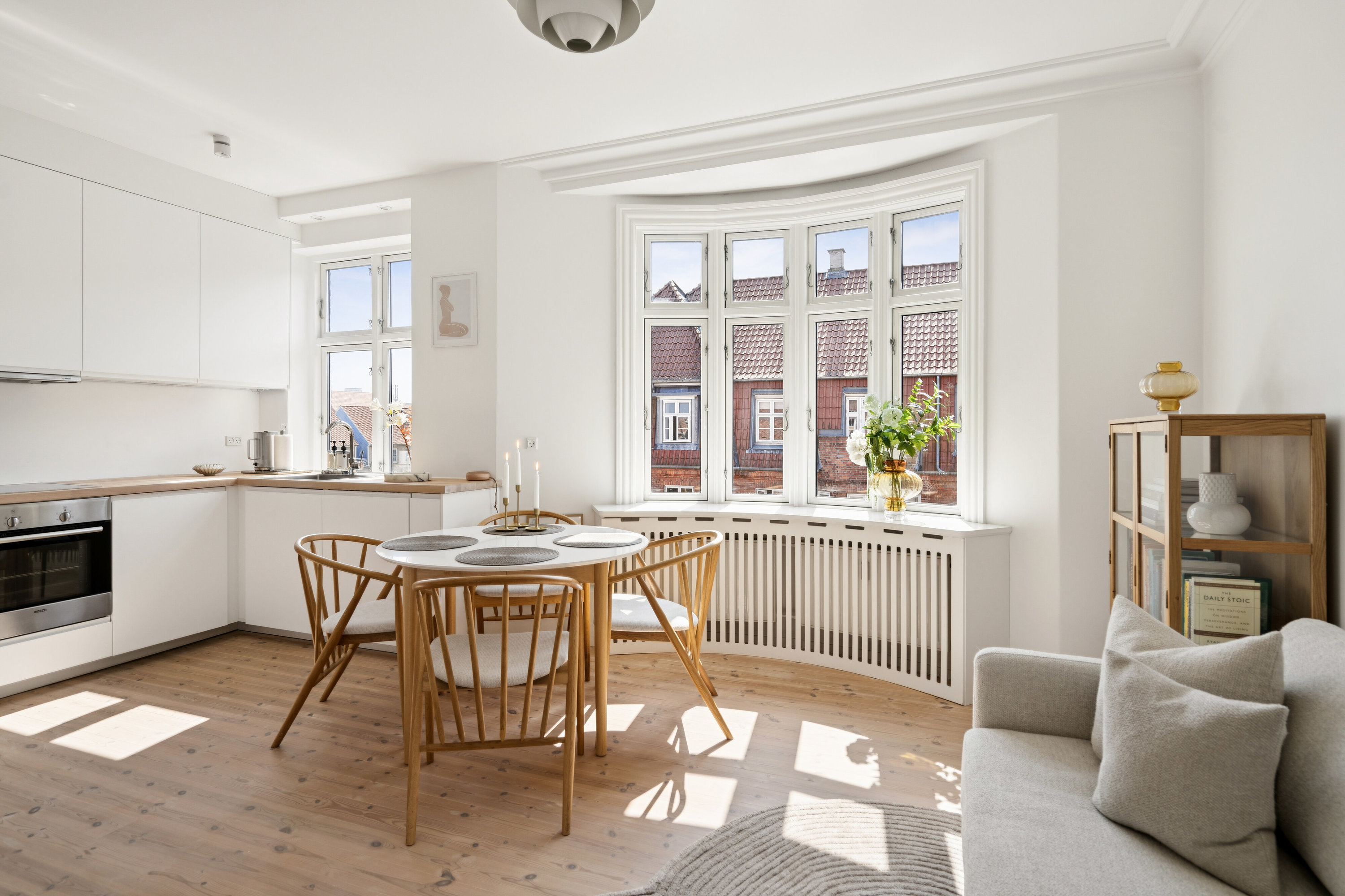 Fremhævet spisestue billede i fuldskærmstilstand. Billede af Serbiensgade 5, 4. tv., 2300 København S