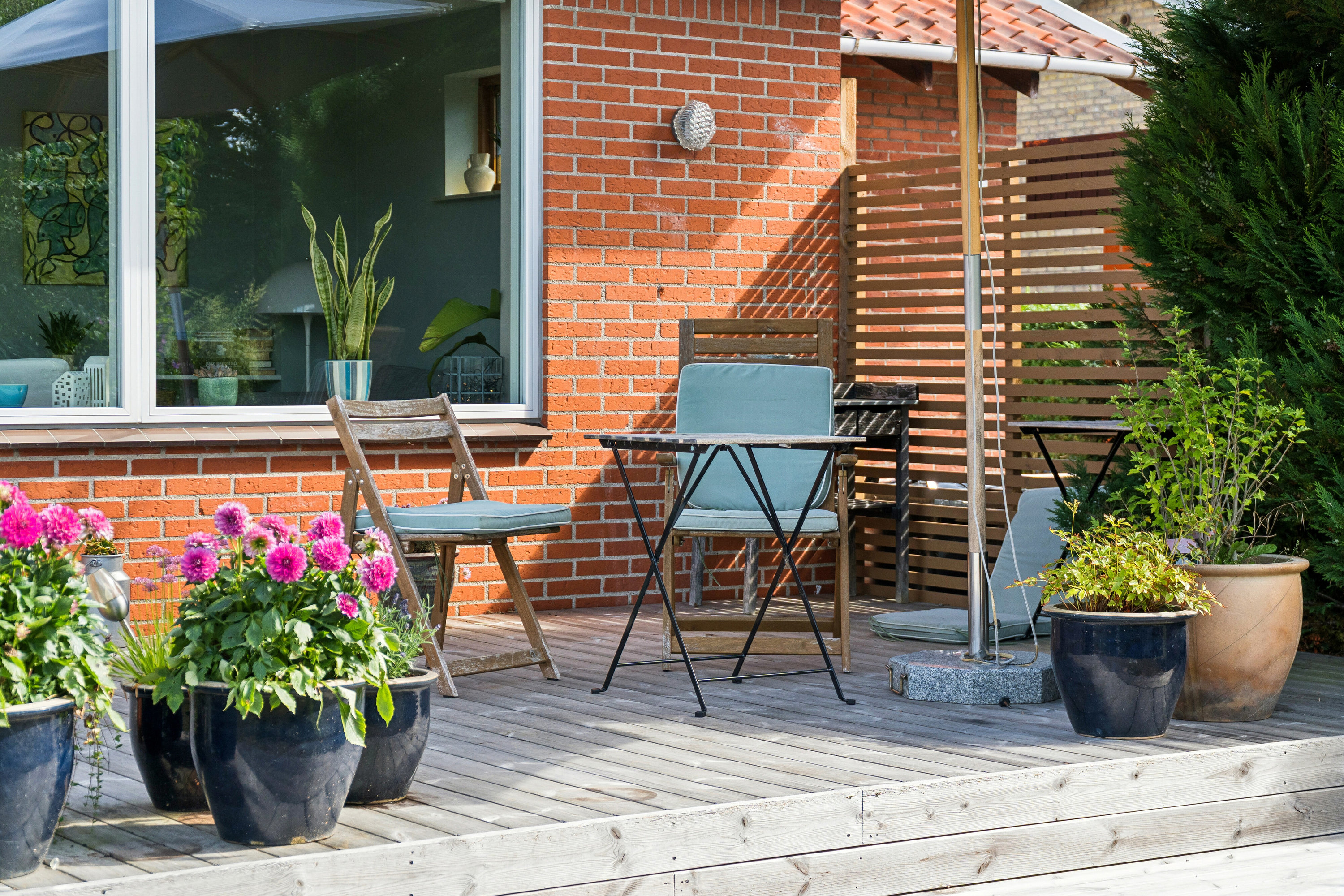 Fremhævet terrasse billede i fuldskærmstilstand. Billede af Solvej 17, Tåsinge, 5700 Svendborg