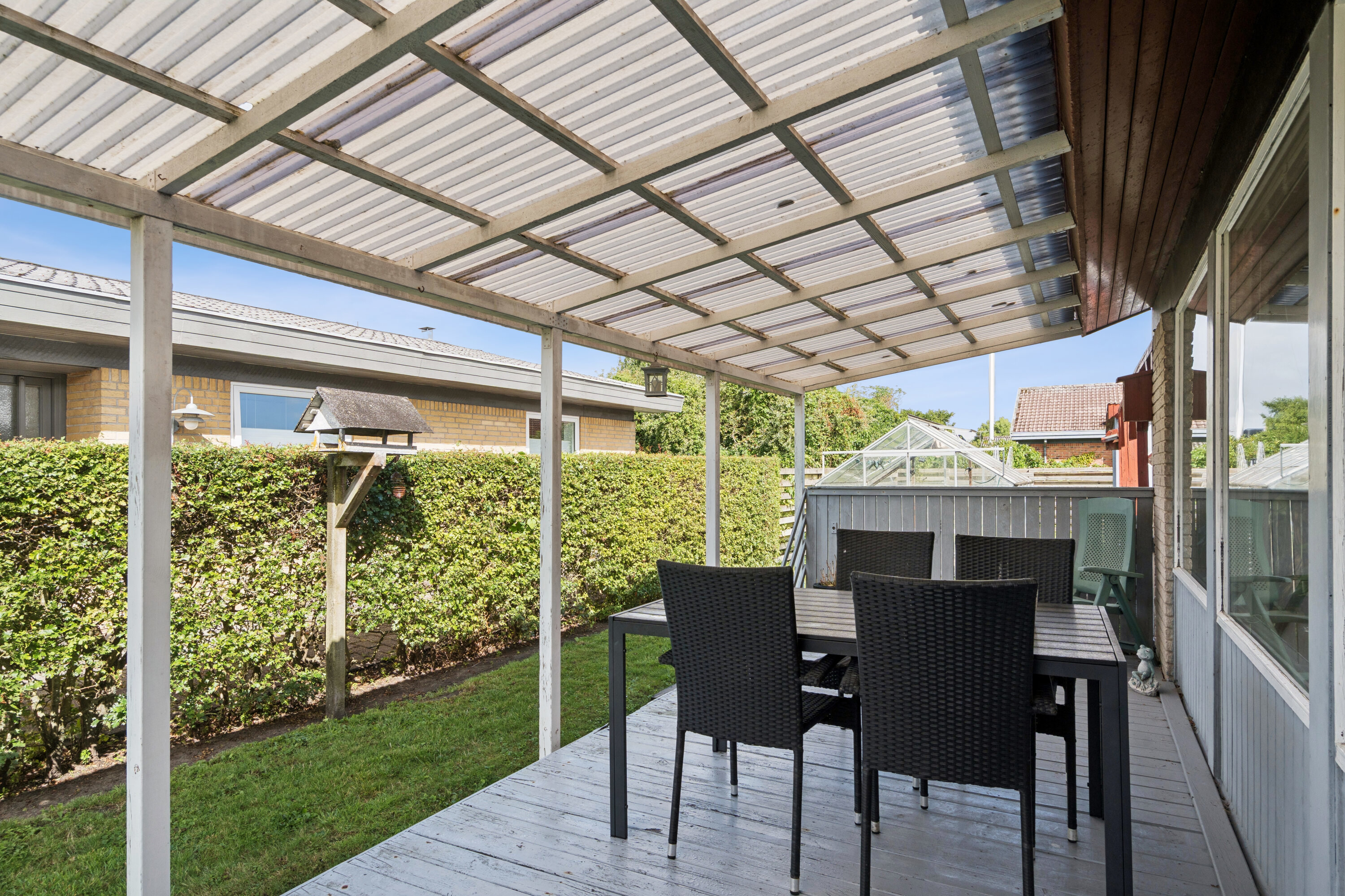Fremhævet terrasse billede i fuldskærmstilstand. Billede af Nybovej 11, 9000 Aalborg