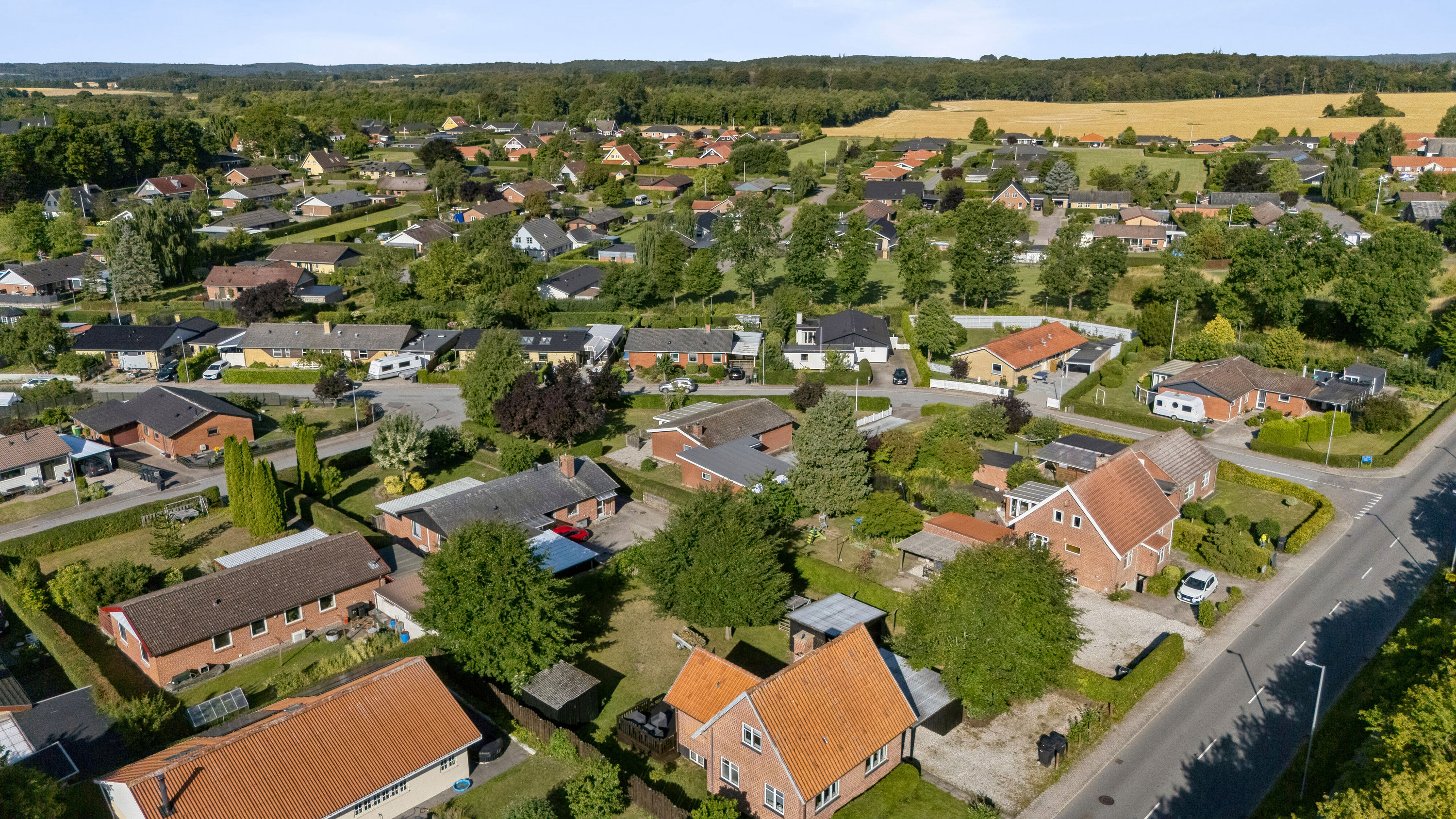 Fremhævet luftfoto billede i fuldskærmstilstand. Billede af Vibevej 1, 4171 Glumsø