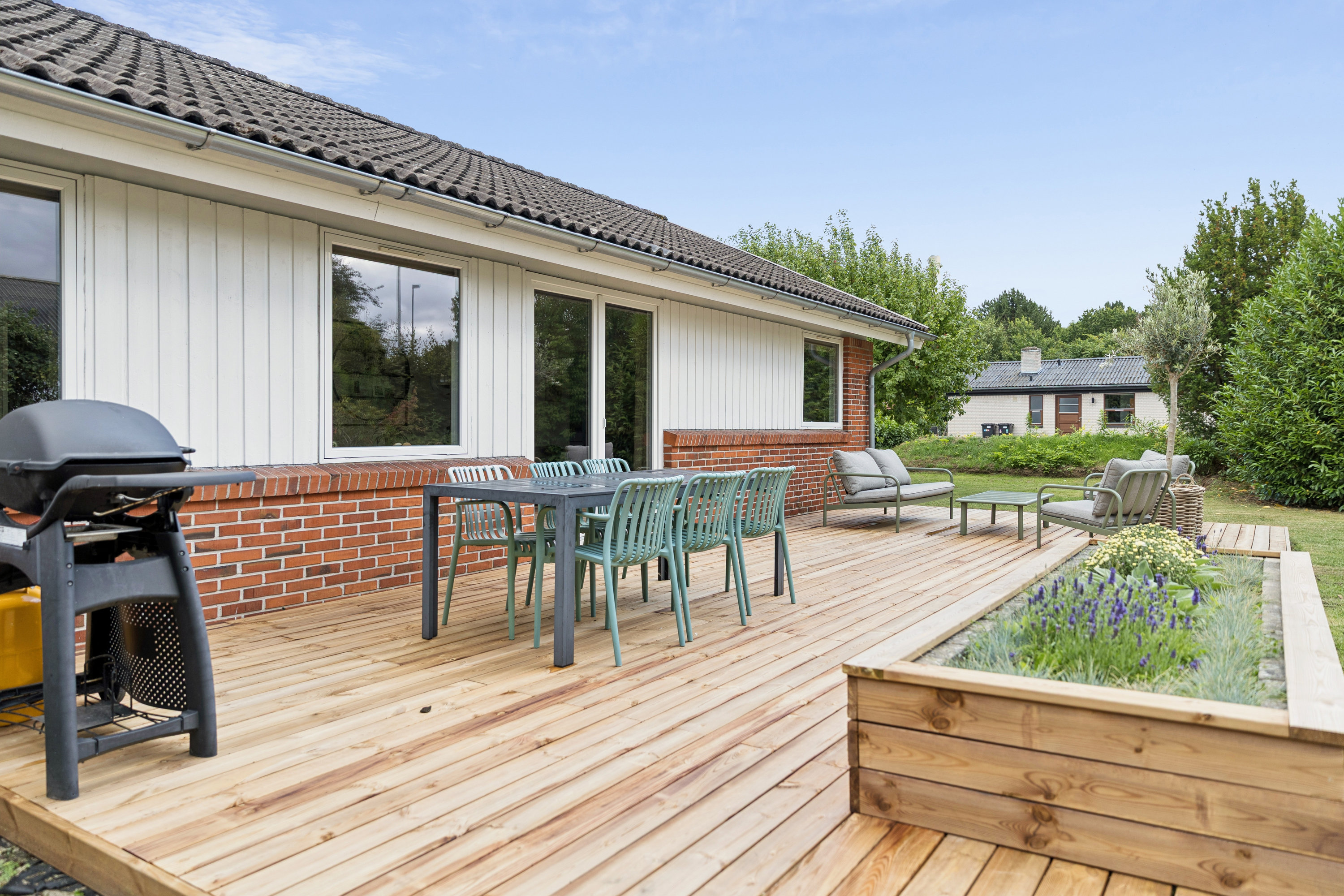 Fremhævet terrasse billede i fuldskærmstilstand. Billede af Præstekravevej 13, Studstrup, 8541 Skødstrup