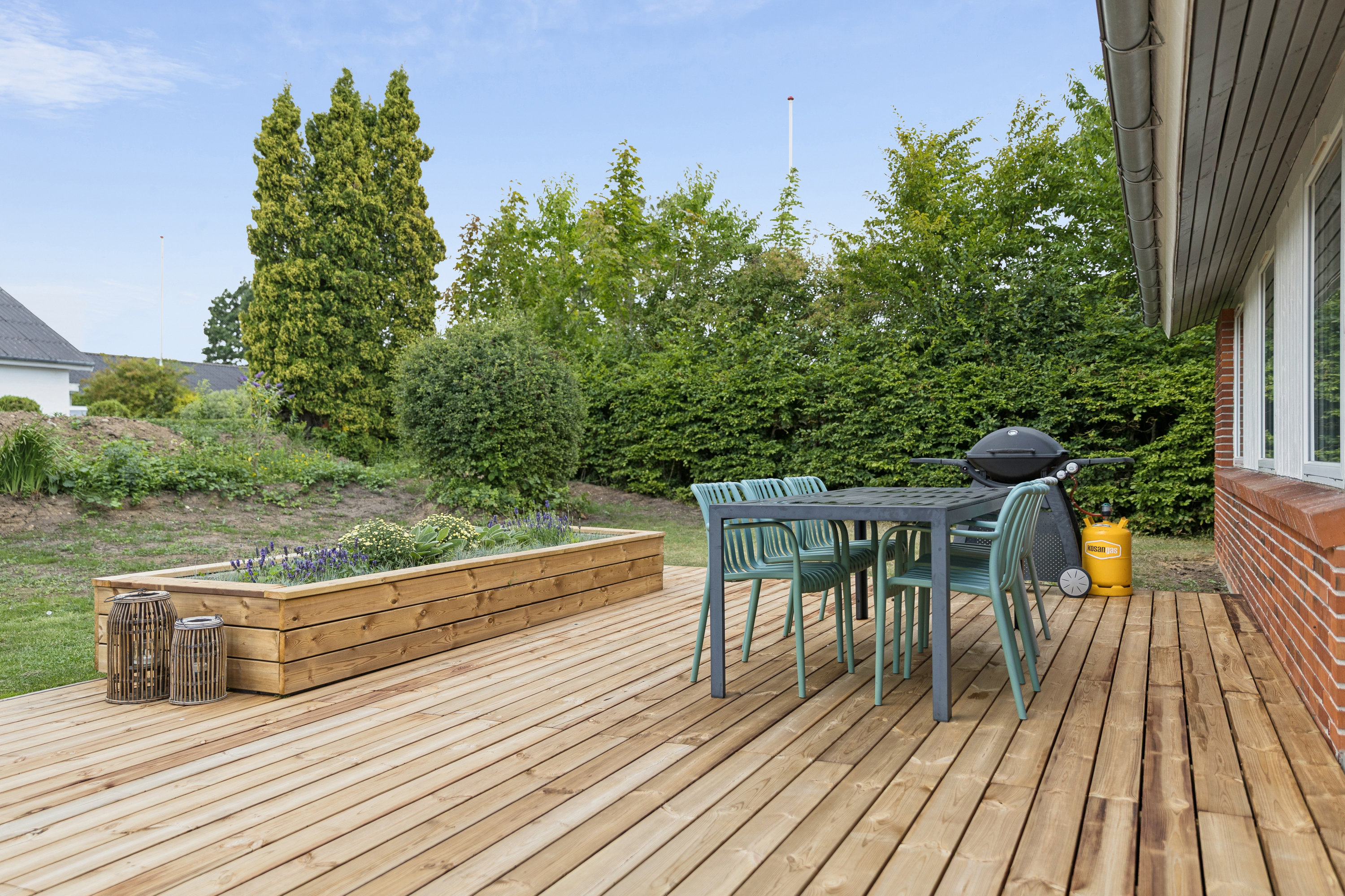 Fremhævet terrasse billede i fuldskærmstilstand. Billede af Præstekravevej 13, Studstrup, 8541 Skødstrup