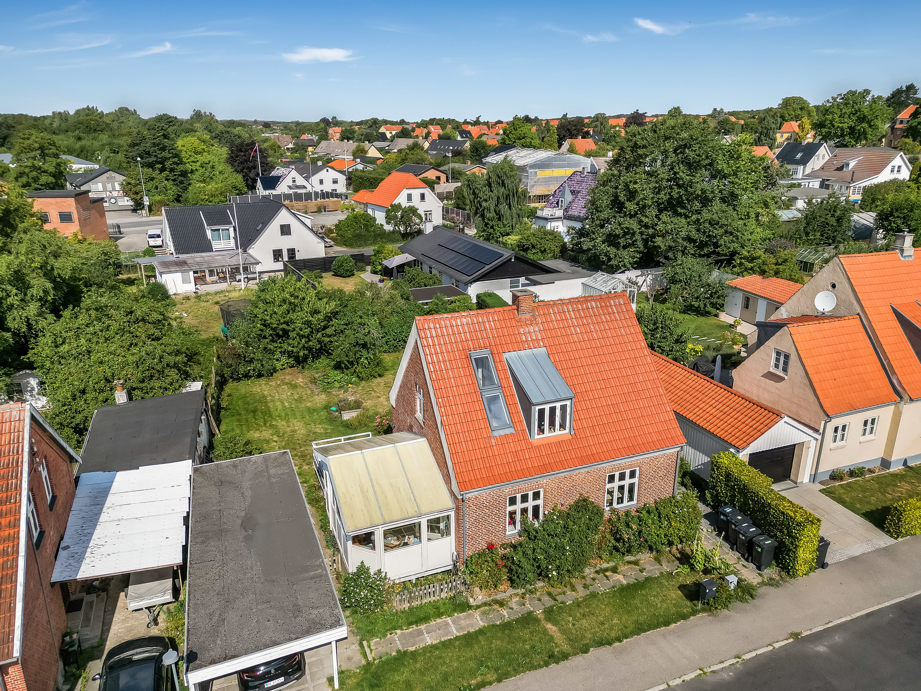 Fremhævet luftfoto billede i fuldskærmstilstand. Billede af Møllersvej 10, 3400 Hillerød