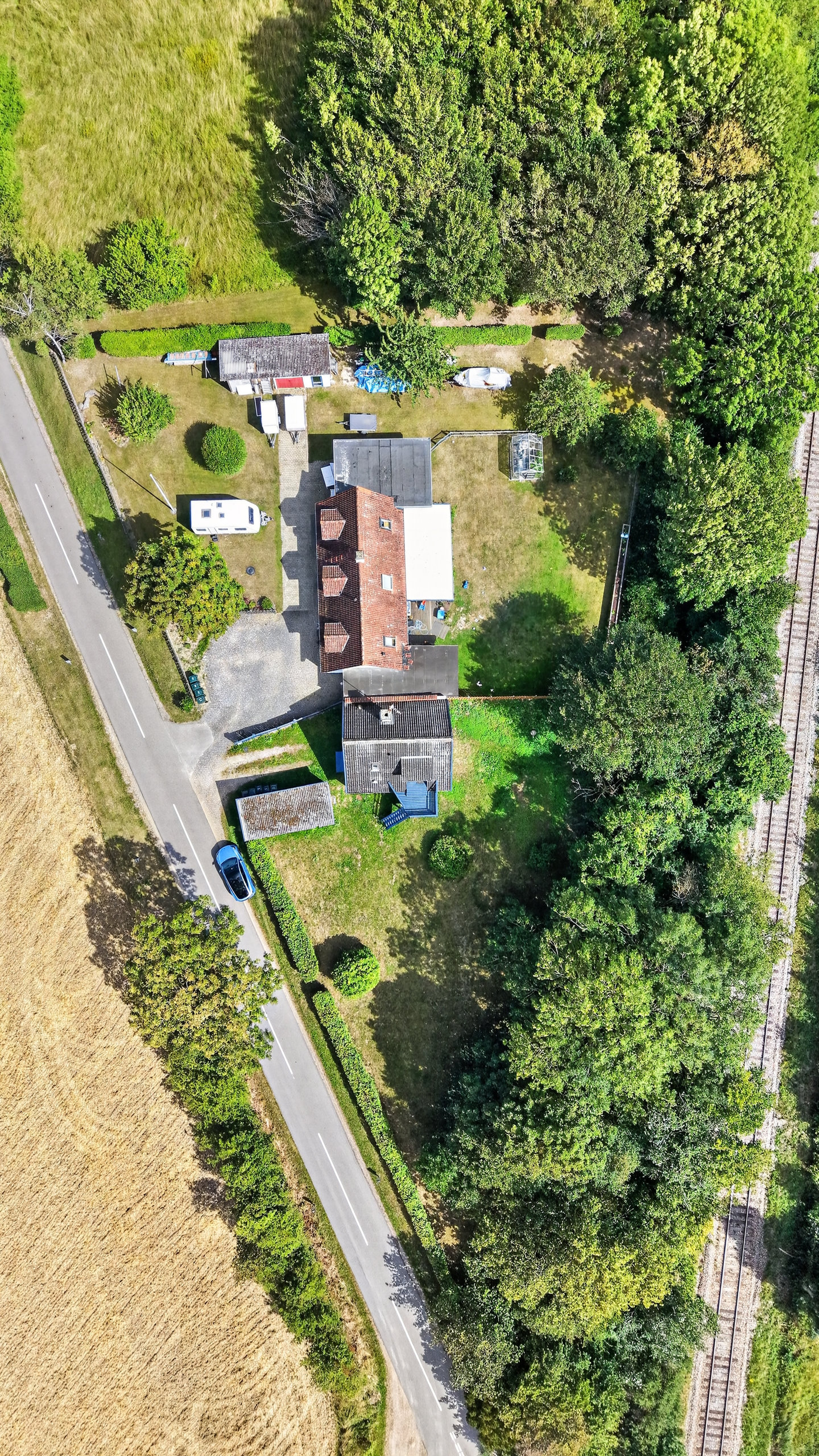 Fremhævet luftfoto billede i fuldskærmstilstand. Billede af Nygårdsvej 48, Nygård, 4500 Nykøbing Sj