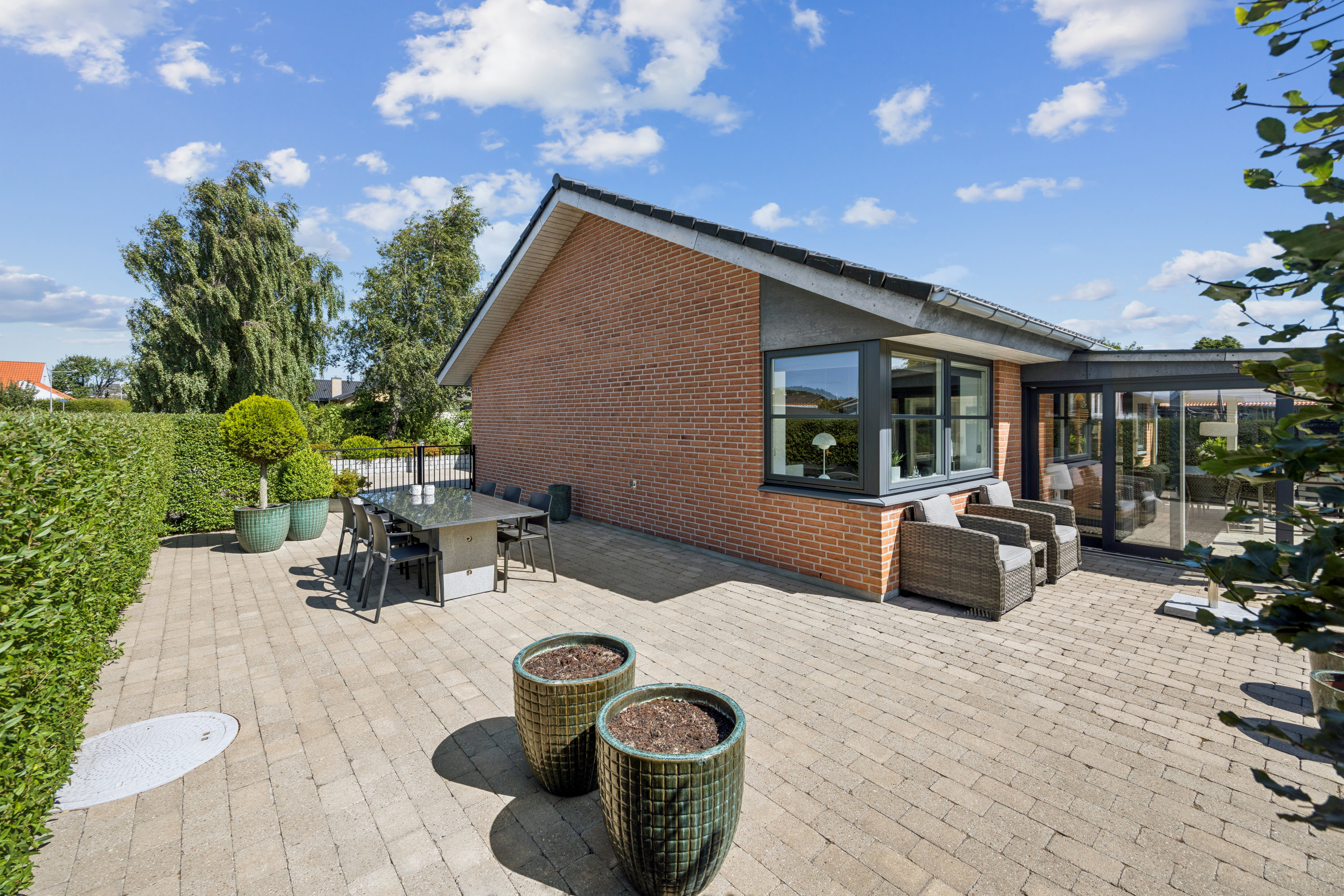 Fremhævet terrasse billede i fuldskærmstilstand. Billede af Skippersmindevej 4, 9310 Vodskov