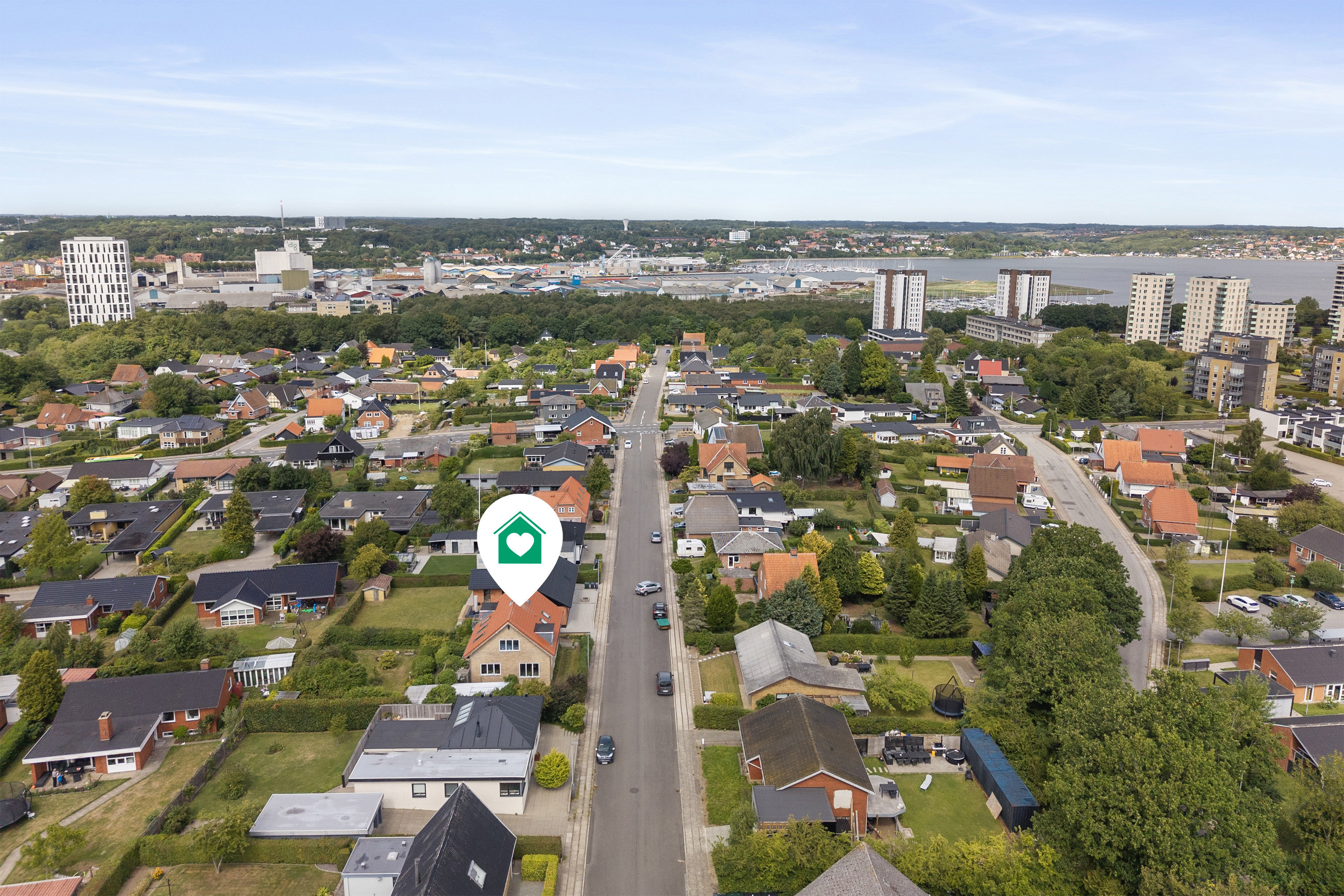 Fremhævet område billede i fuldskærmstilstand. Billede af Valmuevej 14, 6000 Kolding