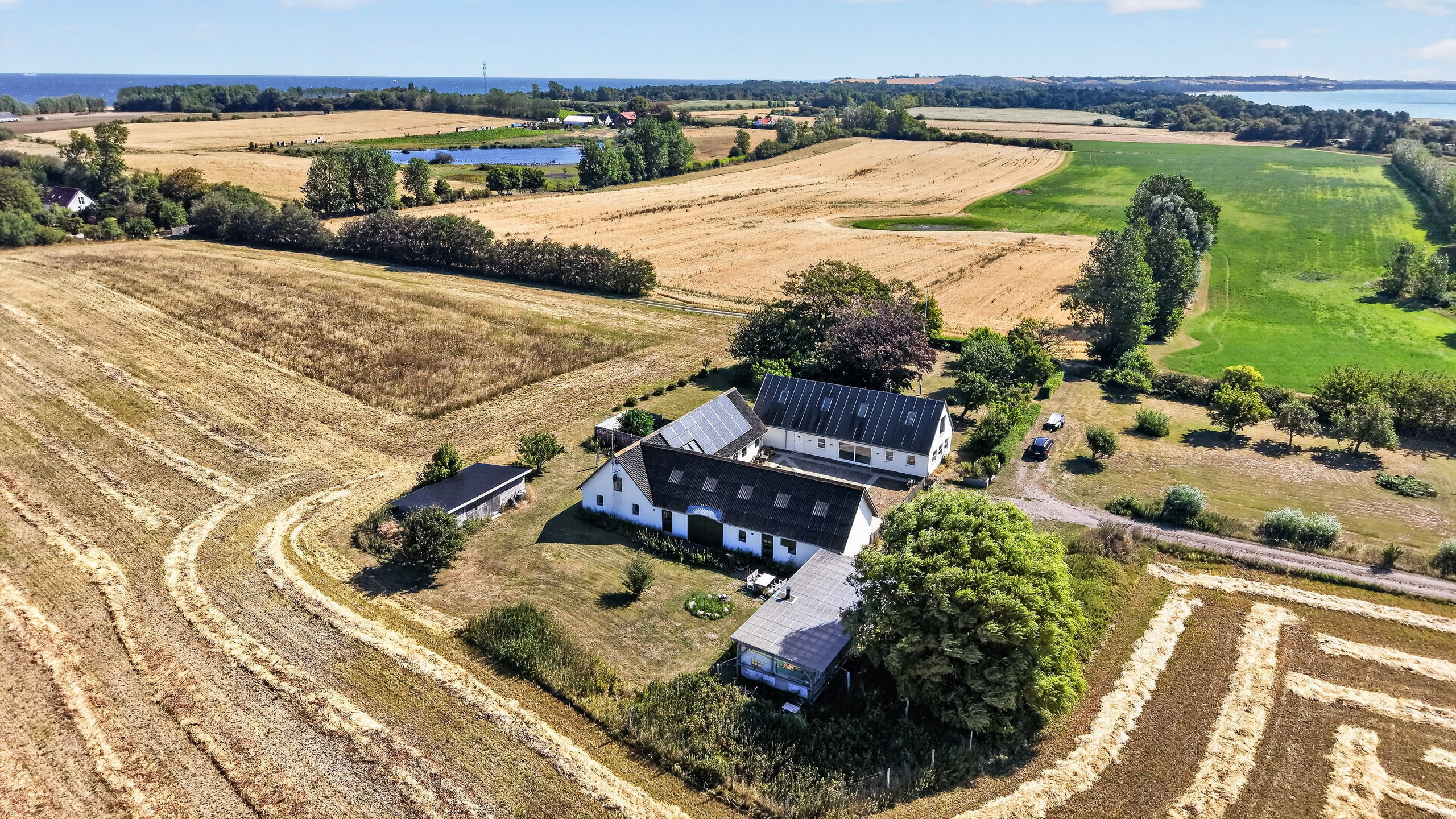 Fremhævet luftfoto billede i fuldskærmstilstand. Billede af Østervangsvej 1, Østervang, 4583 Sjællands Odde