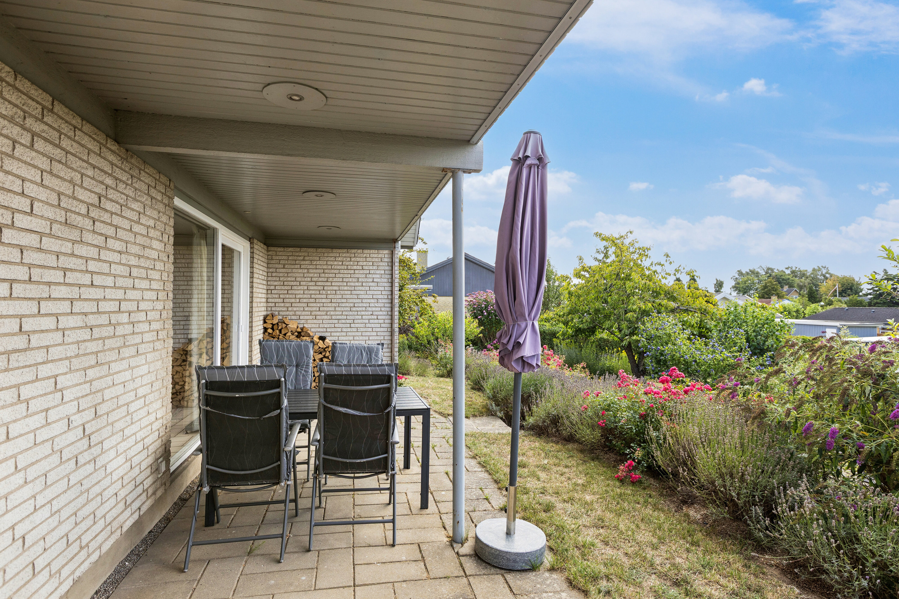 Fremhævet overdækket terrasse billede i fuldskærmstilstand. Billede af Bakkevej 29, 4773 Stensved